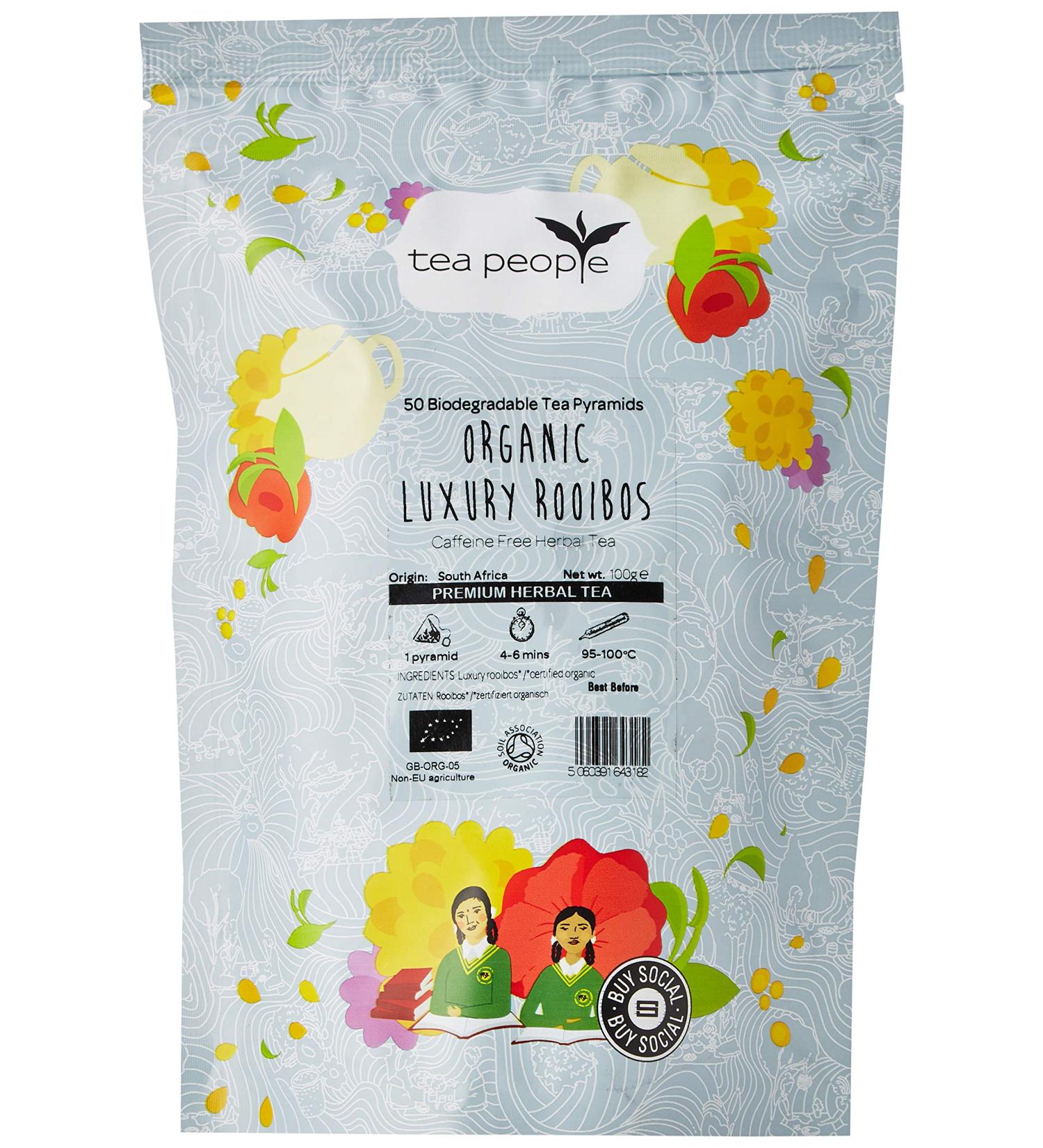 Tea People Organic Luxury Rooibos Pyramid Refill Pack - 50 Count - Buy Online on SooperMarket.com
