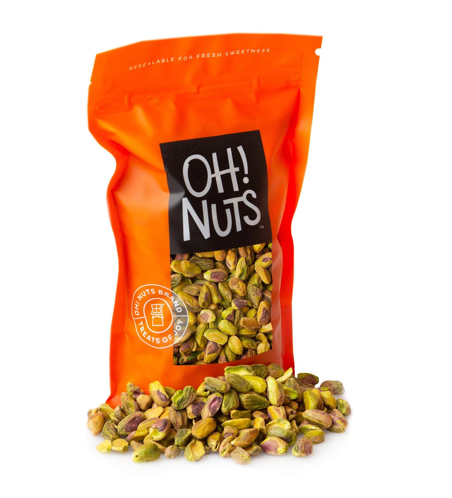 California Pistachios 1lb Bulk Bag - Raw Whole Pistachios, Shell-Less, Paleo, Keto, Vegan - 1 Pound Pack - Buy Online on SooperMarket.com