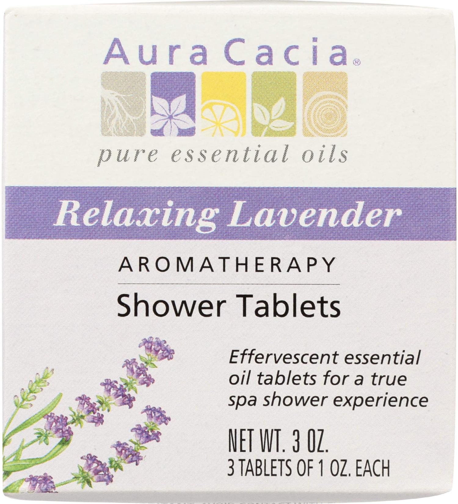 Aura Cacia Relaxing Lavender Shower Tablets - 3 Pack - Buy Online on SooperMarket.com