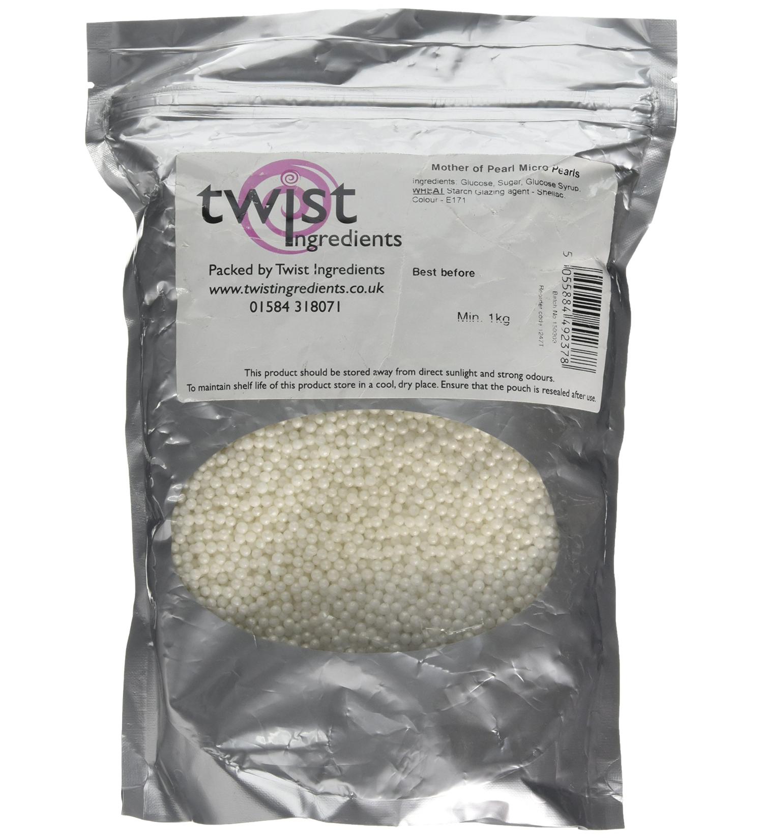 Twist Ingredients Mother of Pearl Glimmer Pearls 1 kg - Buy Online on SooperMarket.com