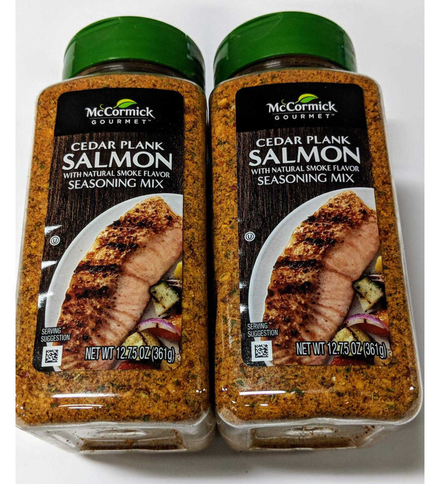 McCormick Gourmet Cedar Plank Salmon Seafood Seasoning 12.75 ounce (Pack of 2)