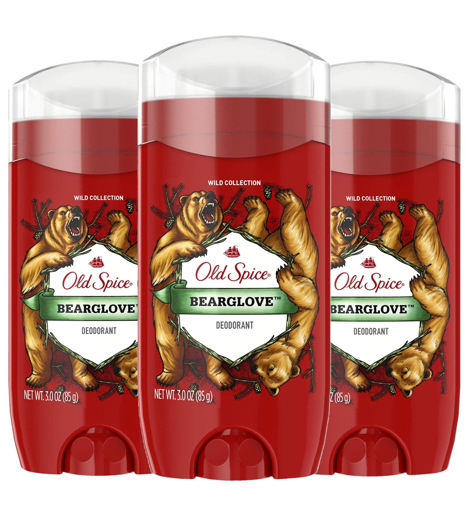 Old Spice Bearglove Deodorant for Men 3 oz - Wild Collection, 3-Pack - Buy Online on SooperMarket.com