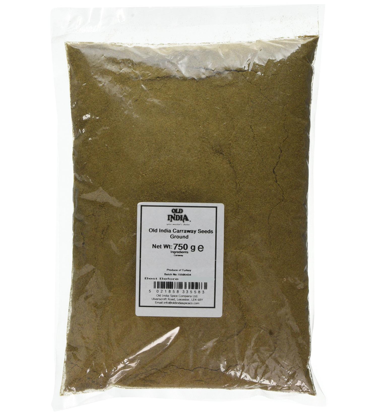 Old India Carraway Seeds Ground 750g - Premium Quality Spice for Cooking and Baking - Buy Online on SooperMarket.com