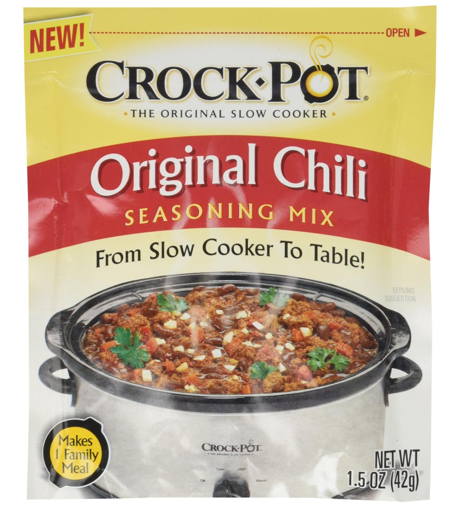 Crock Pot Original Chili Seasoning Mix - 1.5 oz Packets (3 Pack) - Buy Online on SooperMarket.com