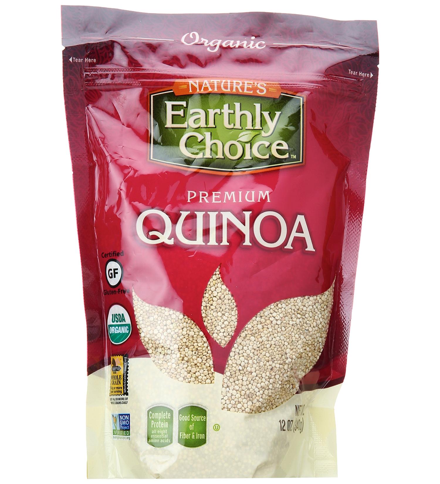 Nature's Earthly Choice Quinoa - 12 oz - Gluten-Free Superfood for Healthy Cooking - Buy Online on SooperMarket.com
