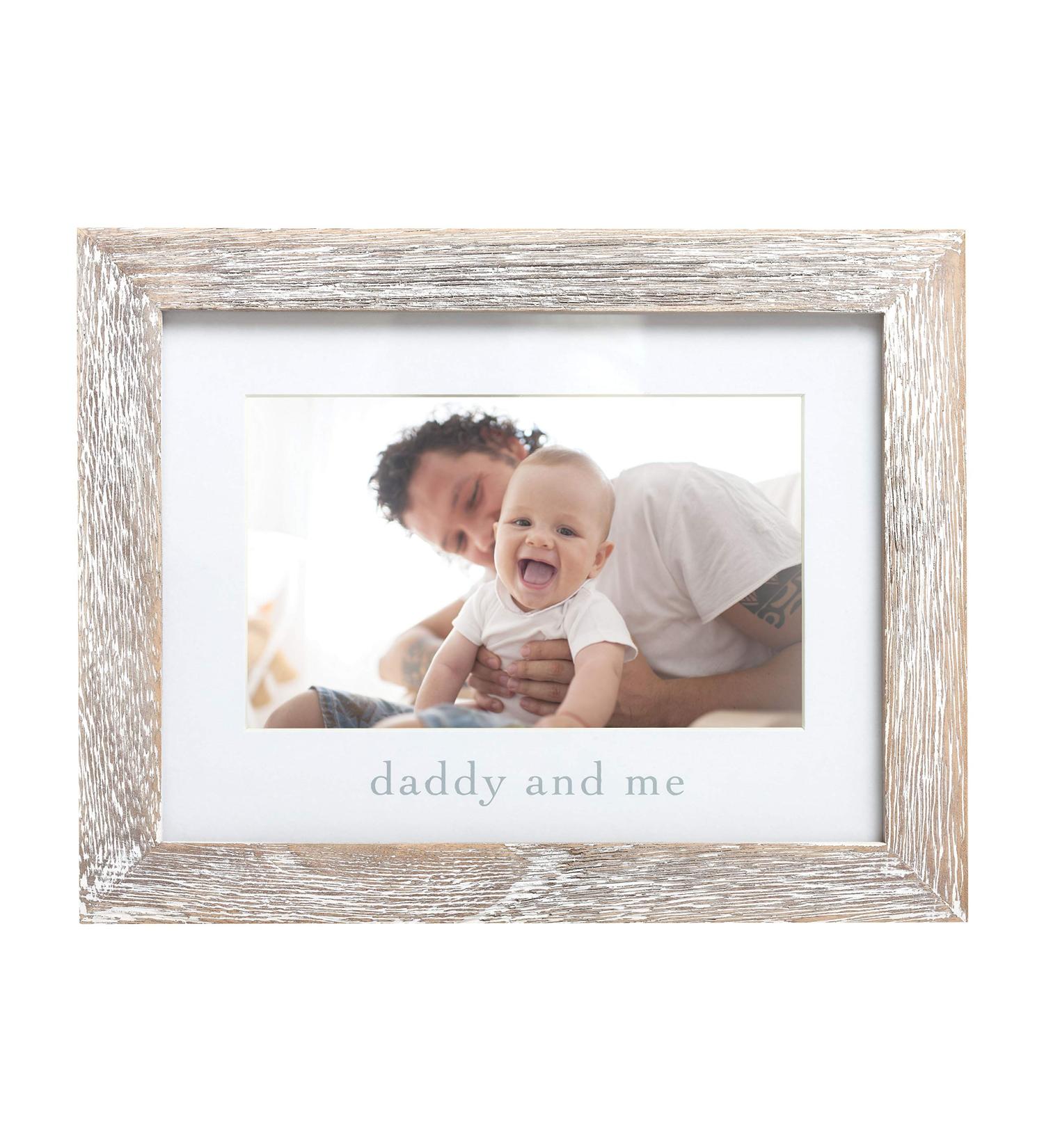 Pearhead Daddy and Me Rustic Keepsake Baby Frame - Gender-Neutral Dad and Baby Picture Frame for Baby Nursery D cor | Baby's First Christmas Gift and Holiday Gift Ideas - Buy Online on SooperMarket.com