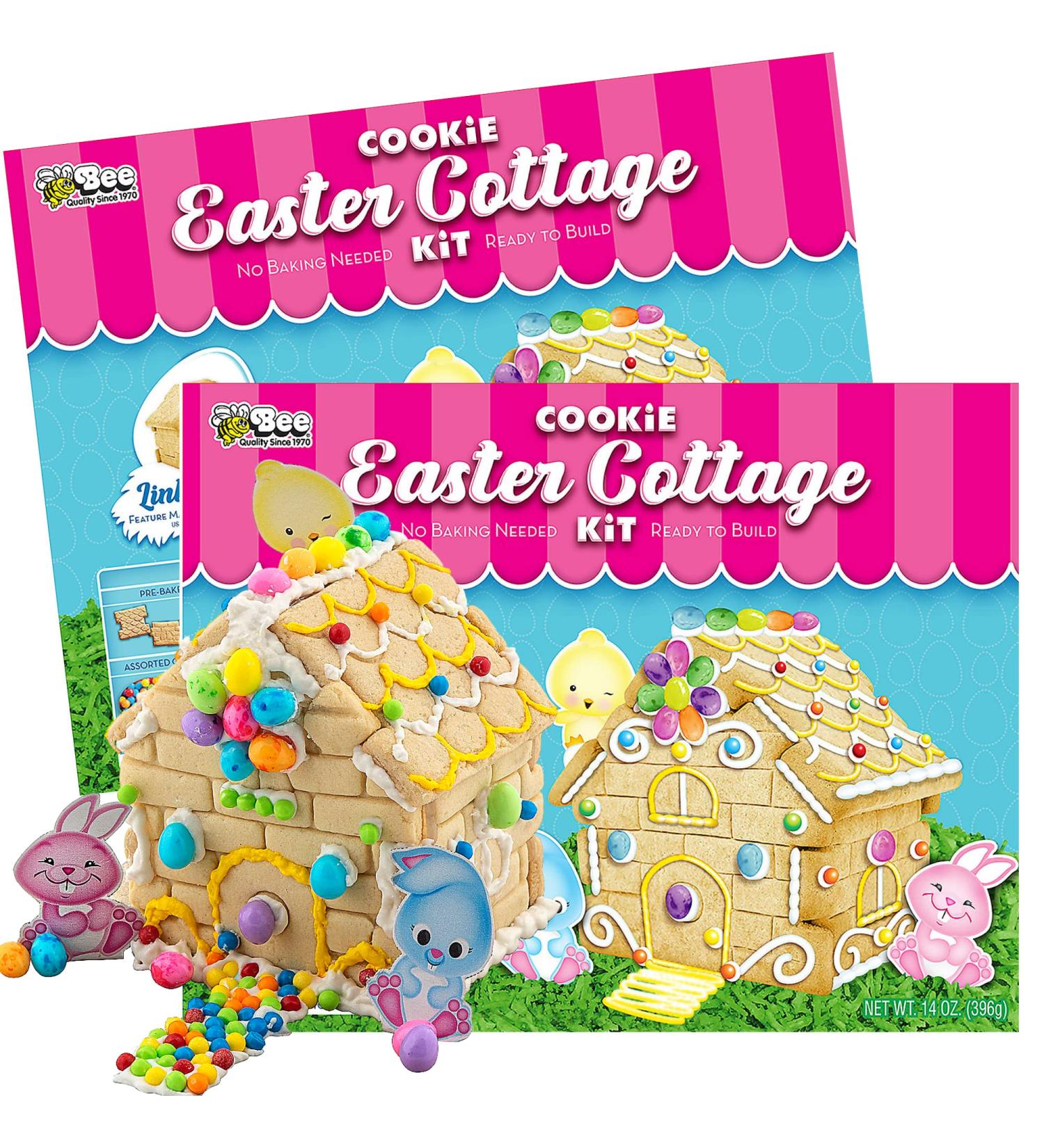 Edible Cottage DIY Easter Cookie Decorating Kit - No Baking Needed - Fun Holiday Activity for Families - 14 oz Pack of 2 - Buy Online on SooperMarket.com