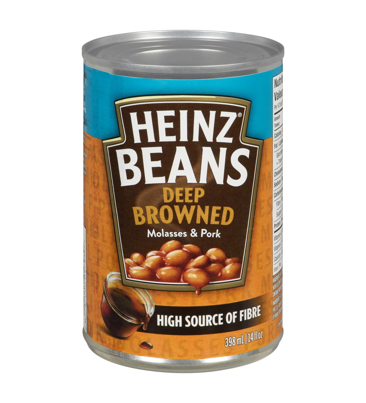 Heinz Deep-Browned Beans with Pork & Molasses 398ml (Pack of 24)