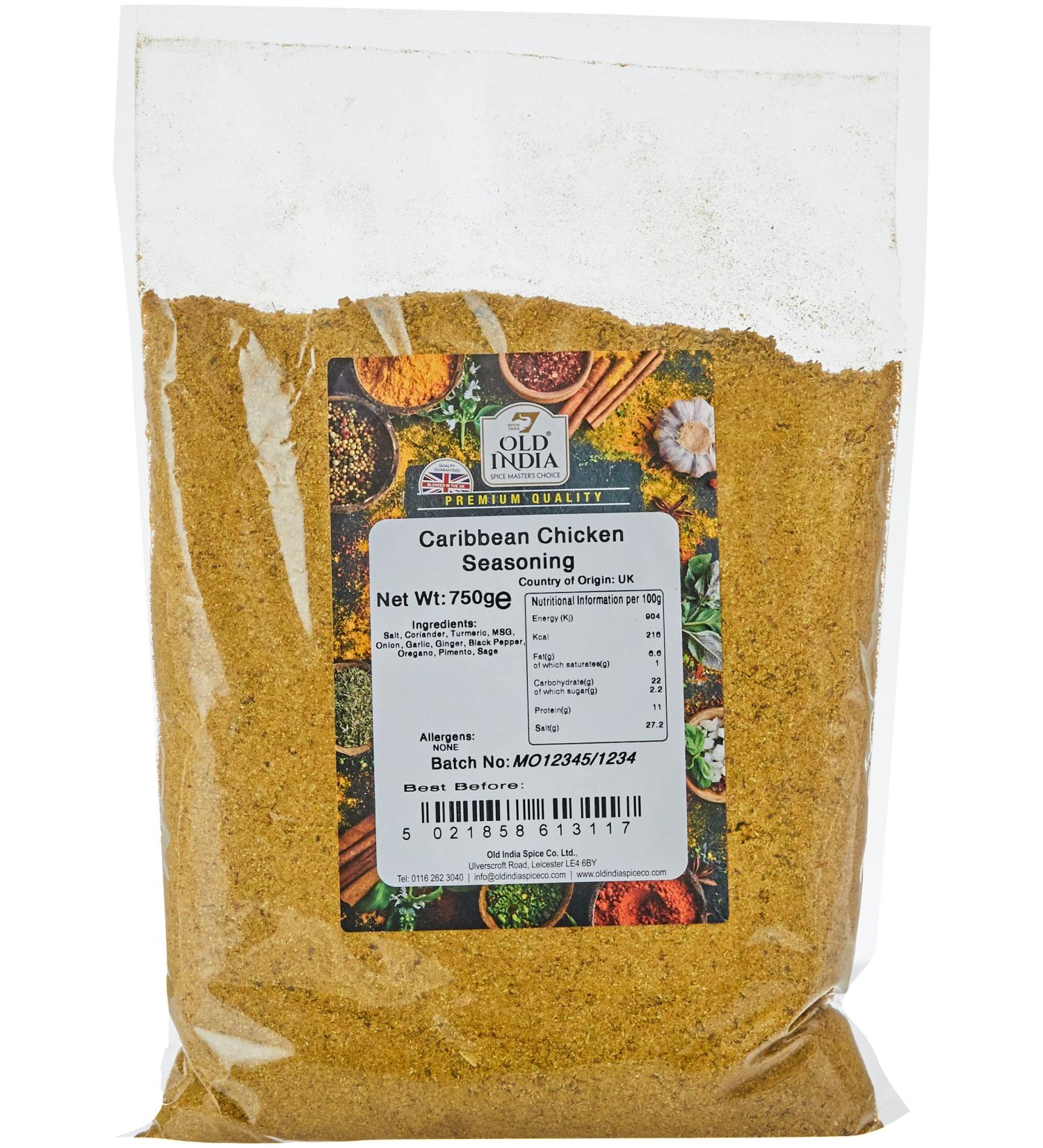 Old India Caribbean Chicken Seasoning 750g - Buy Online on SooperMarket.com