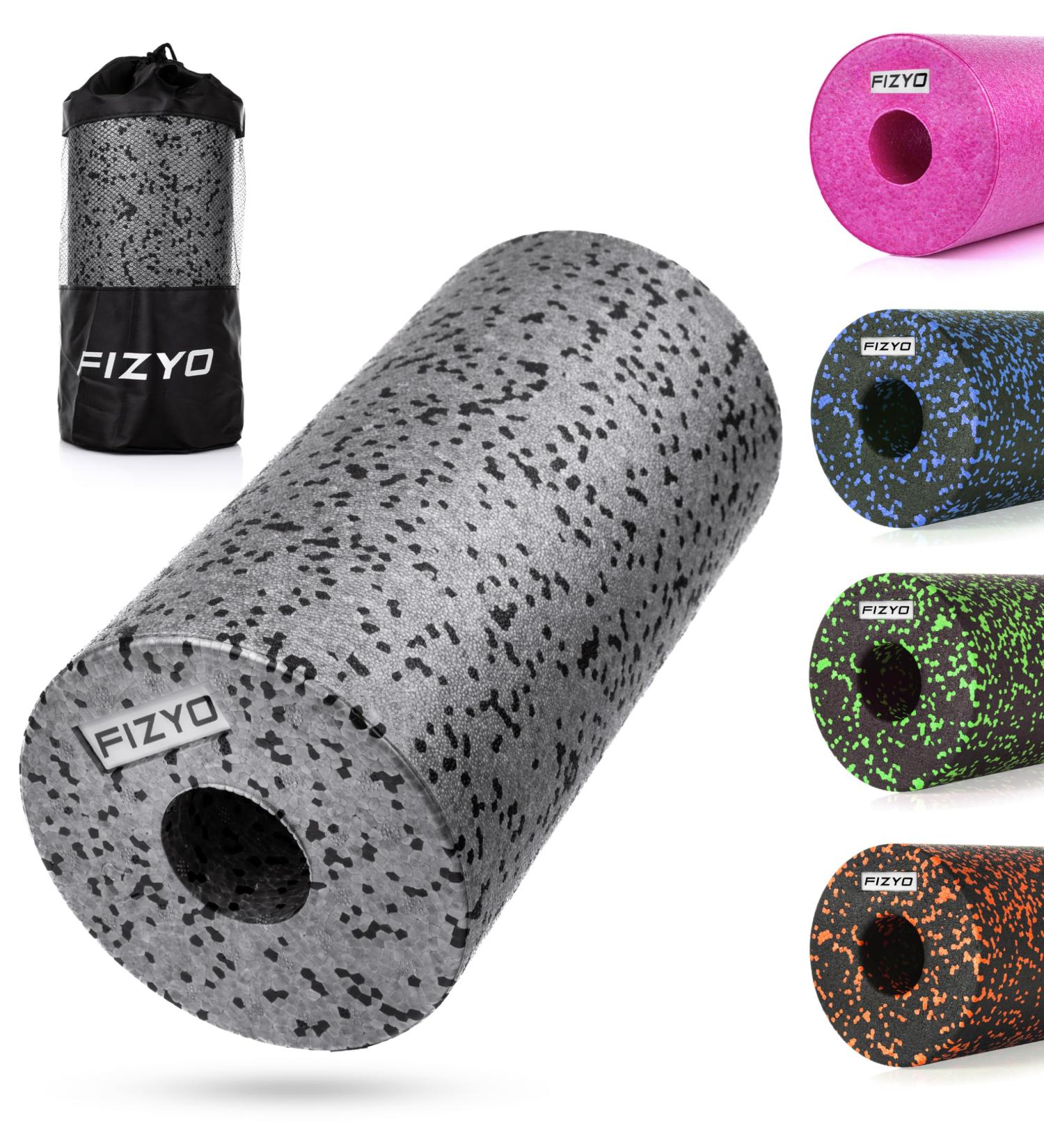 Fizyo Fascia Roller - Fitness Yoga & Rehabilitation Self-Massage Foam Roller (29x15 cm) with Transport Bag - Medium-Hard EPP Foam for Back & Spine Relief - Buy Online on SooperMarket.com