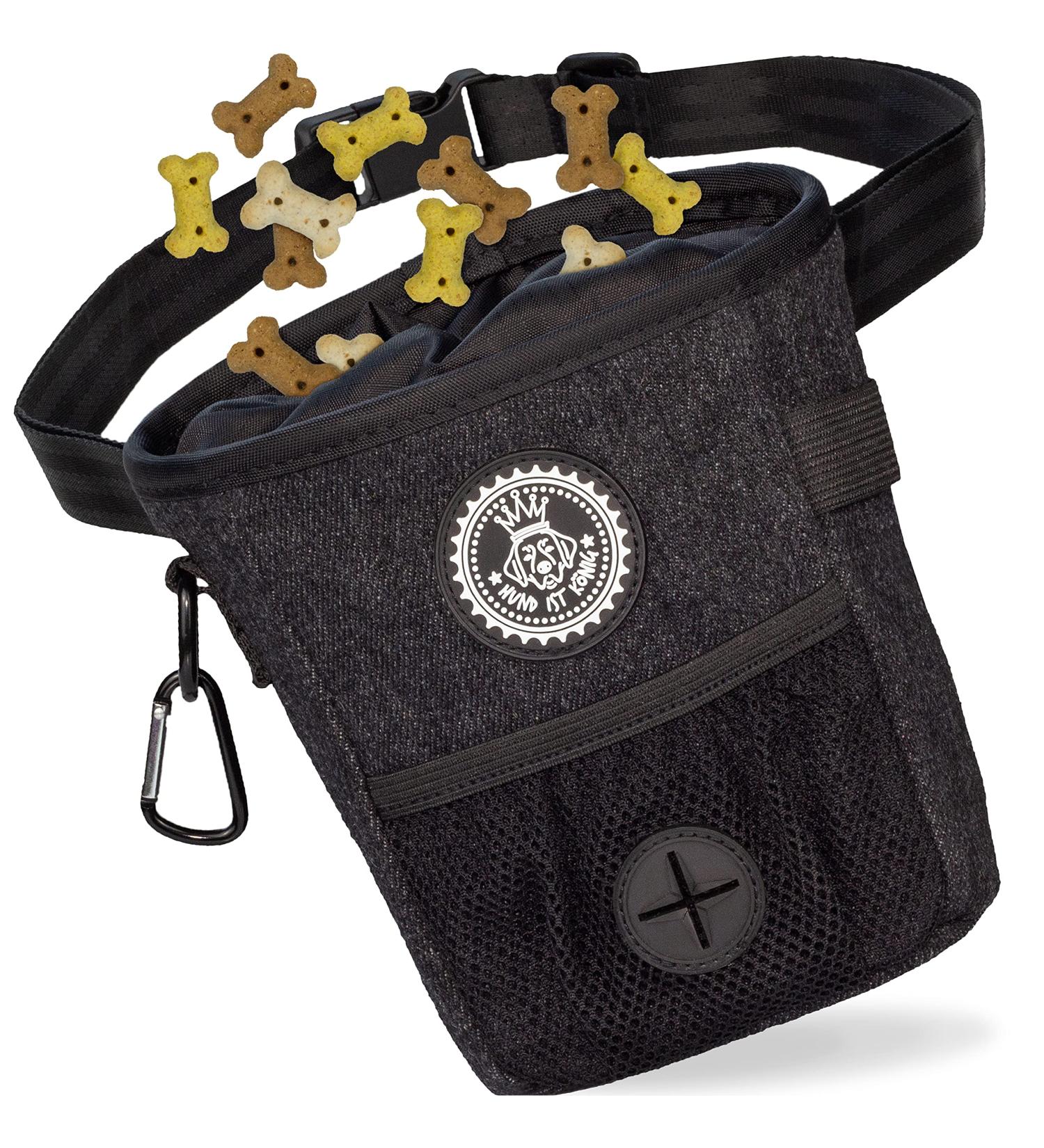 Dog is K nig Training Treat Feed Bag for Dogs | Compact Functional Quick Rewards + Feces Bag Dispenser & Training Book - International Shipping Available - Buy Online on SooperMarket.com