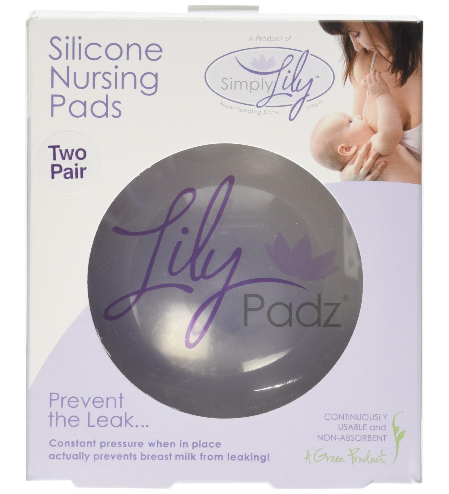 LilyPadz Reusable Silicone Nursing Pads Double Pair Regular Size