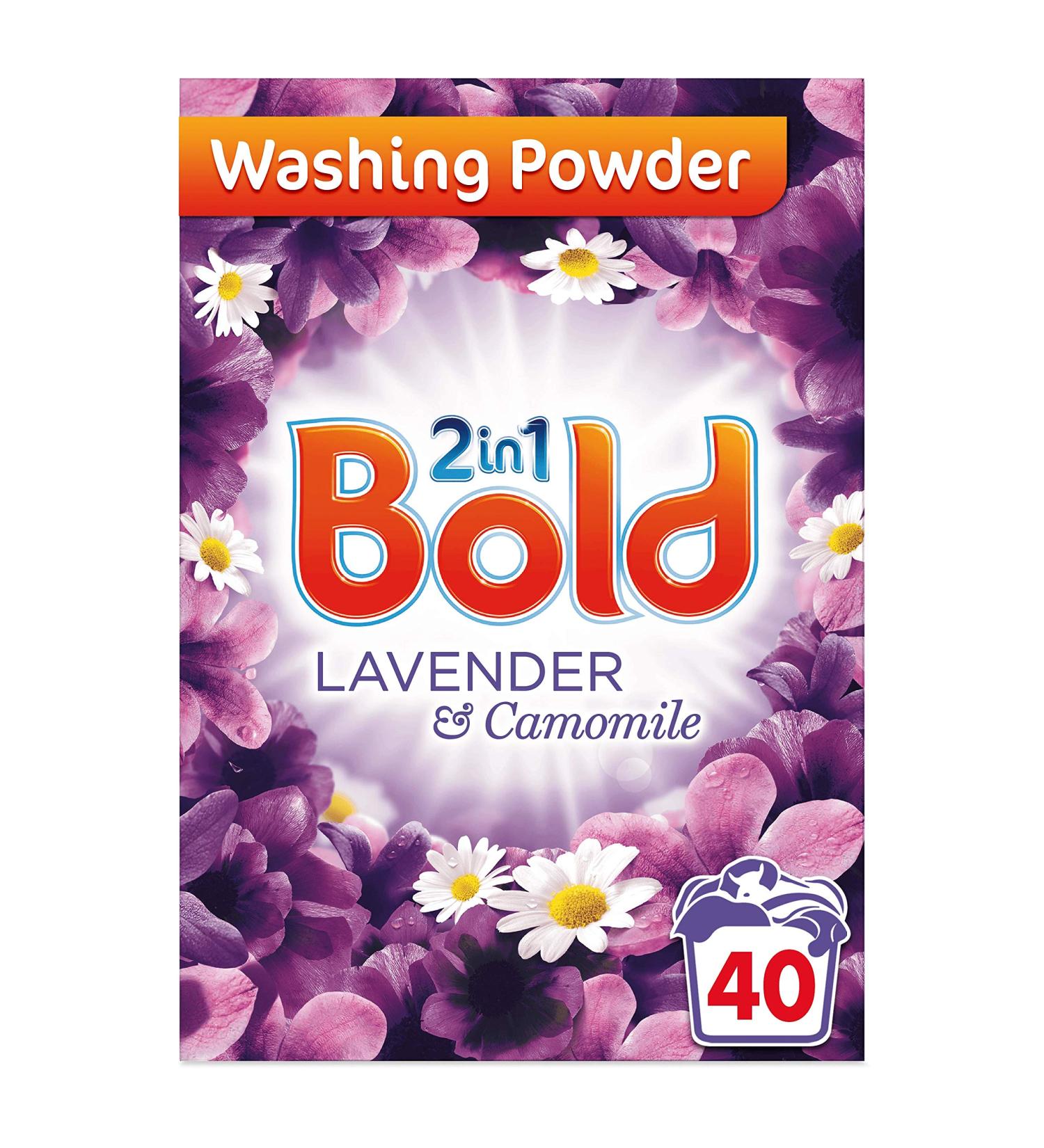 Bold 2-in-1 Lavender and Camomile Washing Powder with Lenor | 40 Washes 2.6kg | Long Lasting Freshness | Pack of 1 - Buy Online on SooperMarket.com
