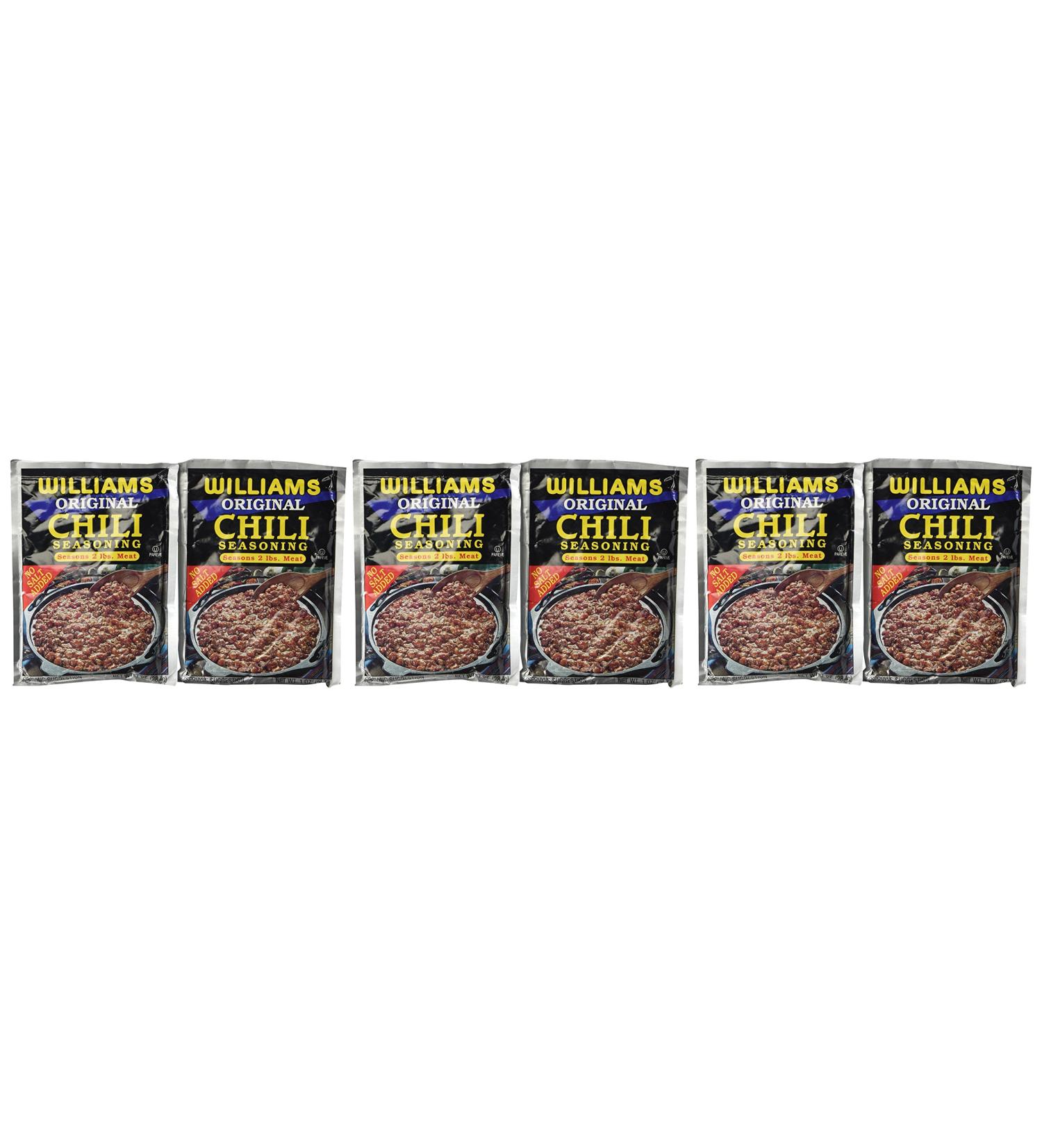Williams Original Chili Seasoning - Pack of 6 | Premium Spice Blend - Buy Online on SooperMarket.com