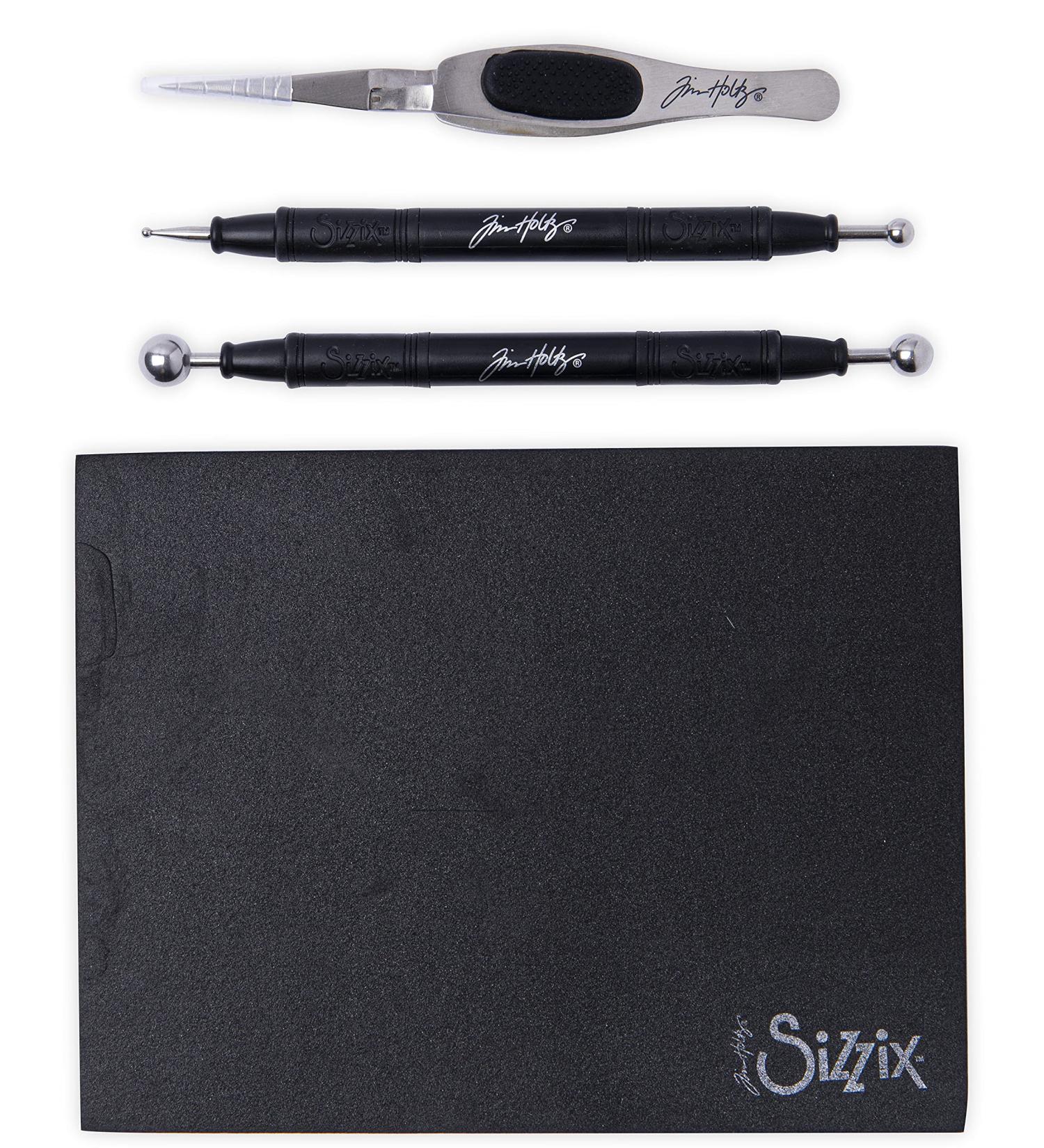 Sizzix Tim Holtz Shaping Kit 665304 - Black | Paper Sculpting Set for Scrapbooking and Cardmaking - One Size - Buy Online on SooperMarket.com