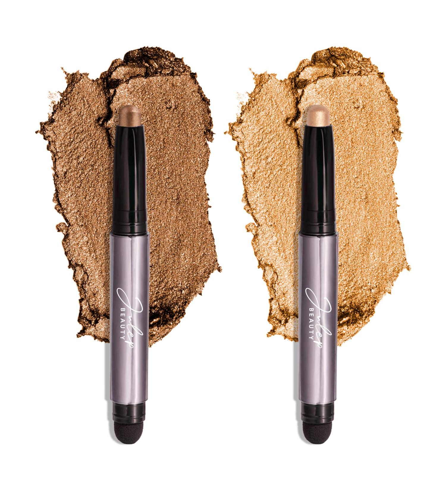 Julep Eyeshadow 101 Cr me to Powder Waterproof Stick Duo - Bronze Shimmer & Warm Gold Shimmer - Buy Online on SooperMarket.com