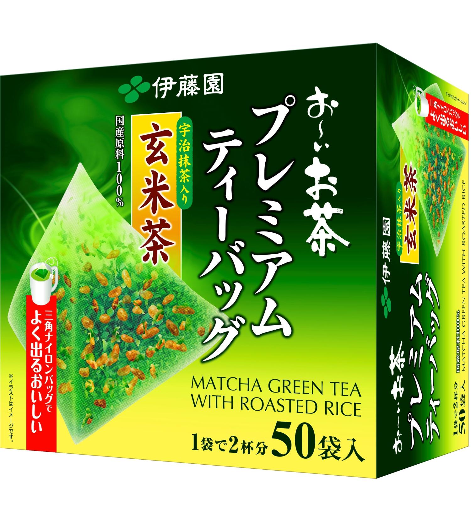 Itoen Genmaicha Matcha Blend Premium Tea Bags 2.3g x 50 - Authentic Japanese Brown Rice Tea - Buy Online on SooperMarket.com