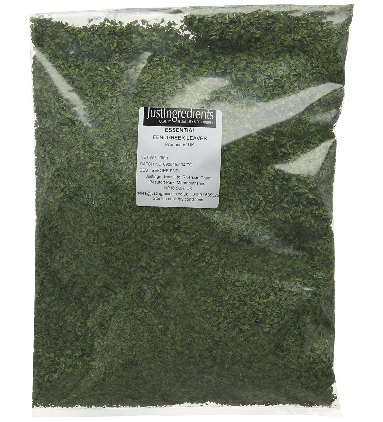 JustIngredients Essentials Fenugreek Leaves 250g - Buy Online at Best Price! - Buy Online on SooperMarket.com