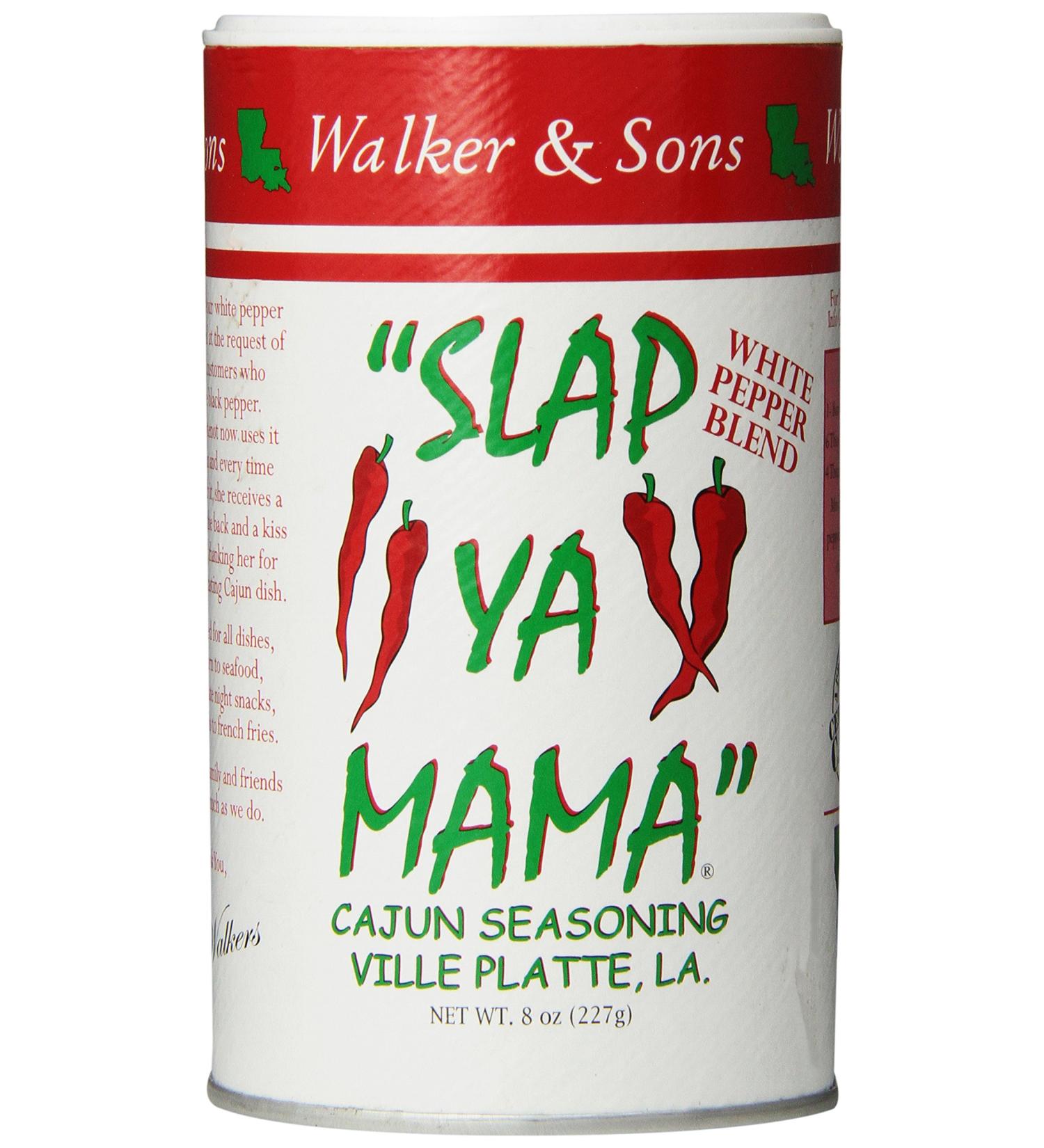 Slap Ya Mama Cajun Seasoning White Pepper Blend 8 oz - Authentic Louisiana Flavor, Pack of 1 - Buy Online on SooperMarket.com