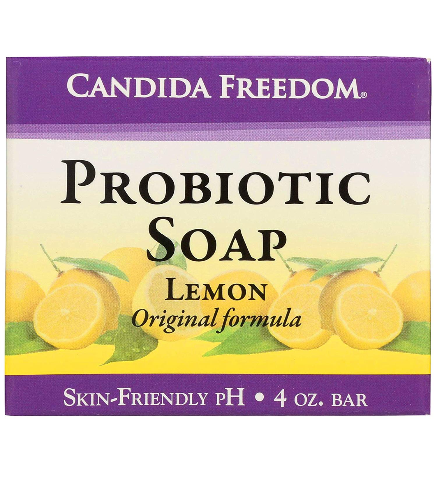 Massey's CF 100% Natural Probiotic Lemon Body Soap - 4oz | Refreshing Lemon Scent - Buy Online on SooperMarket.com