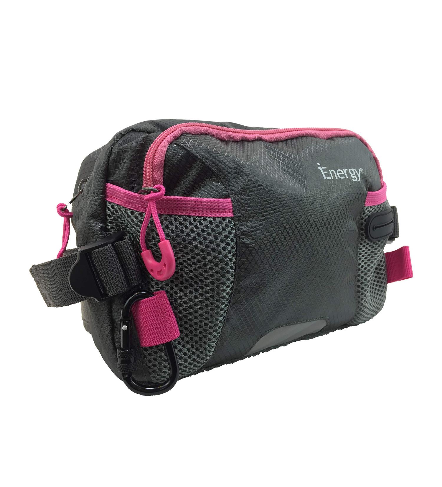 iEnergy PAT Dog Walking Bag - Heavy Duty Dog Treat Pouch for Training - Waist Belt for Men & Women - Pink - Buy Online on SooperMarket.com