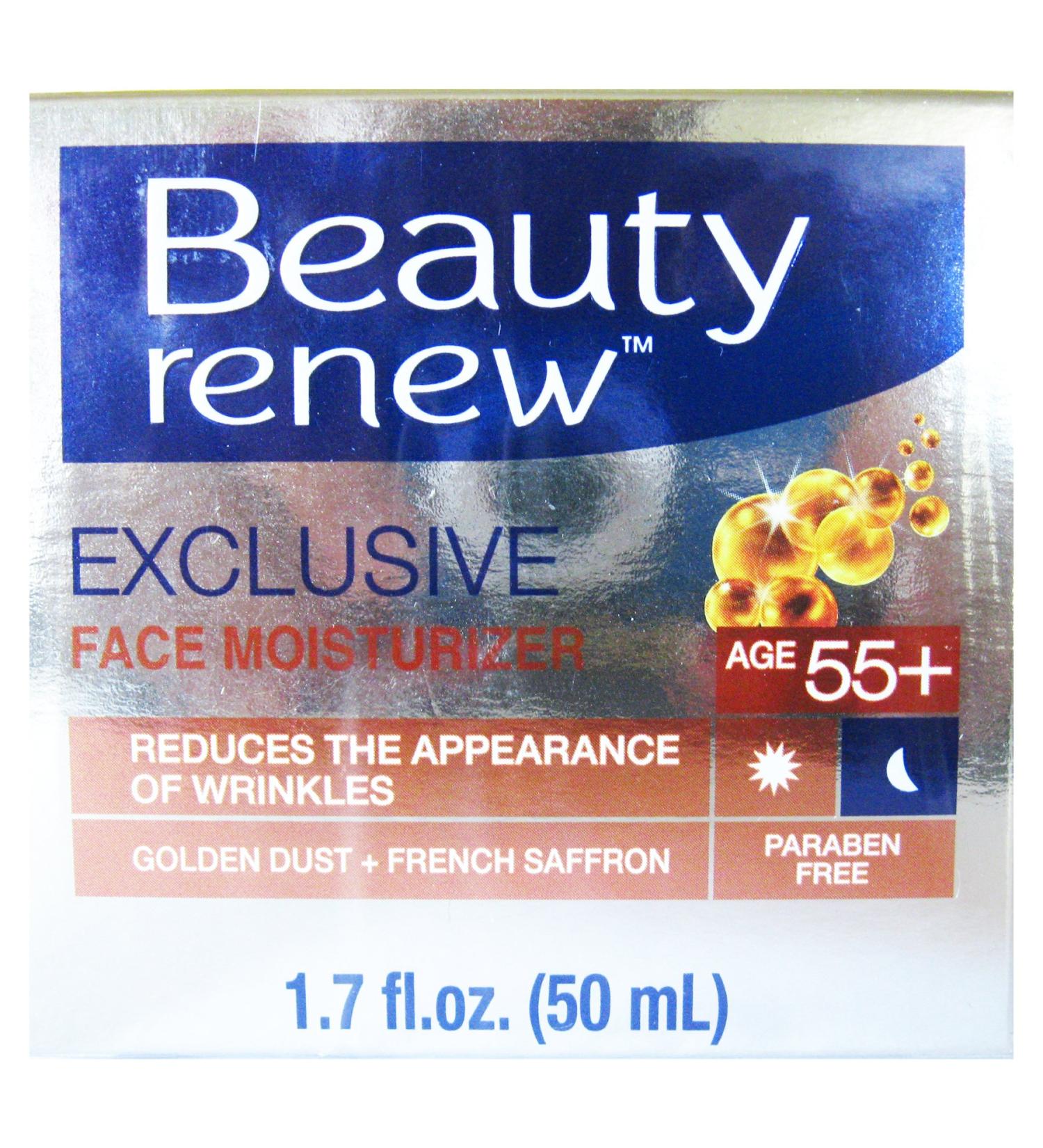 Shop Beauty Renew 55+ Day & Night Cream with Golden Dust & French Saffron - Anti-Aging Moisturizer 1.7 fl. Oz. | International Shipping Available - Buy Online on SooperMarket.com