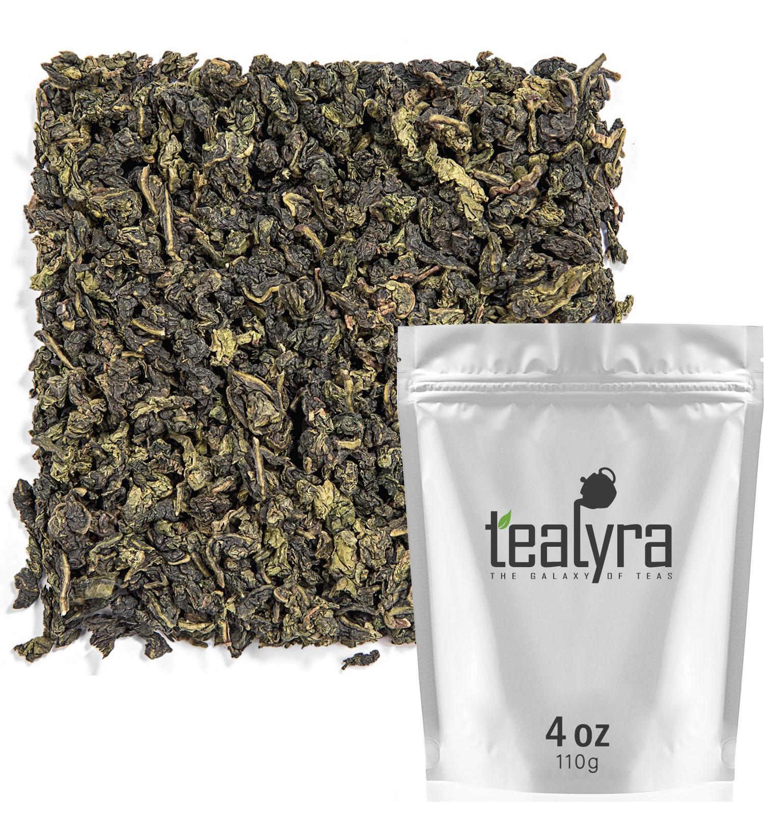 Tealyra Tie Guan Yin Oolong Loose Leaf Tea - Iron Goddess of Mercy - Organically Grown - Healing Properties - Best Chinese Oolong - Fresh Award Winning - Caffeine Medium - 110g - 4 Ounce - Buy Online on SooperMarket.com