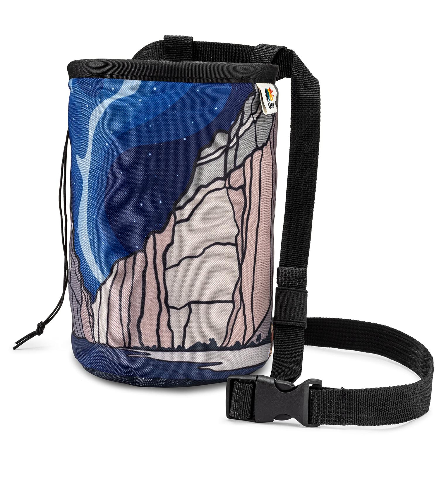 OSO Supply Climbing Chalk Bag with Drawstring Closure - Adjustable Waist Belt for Adults and Kids | Ideal for Rock Climbing, Bouldering, and Weightlifting - Buy Online on SooperMarket.com