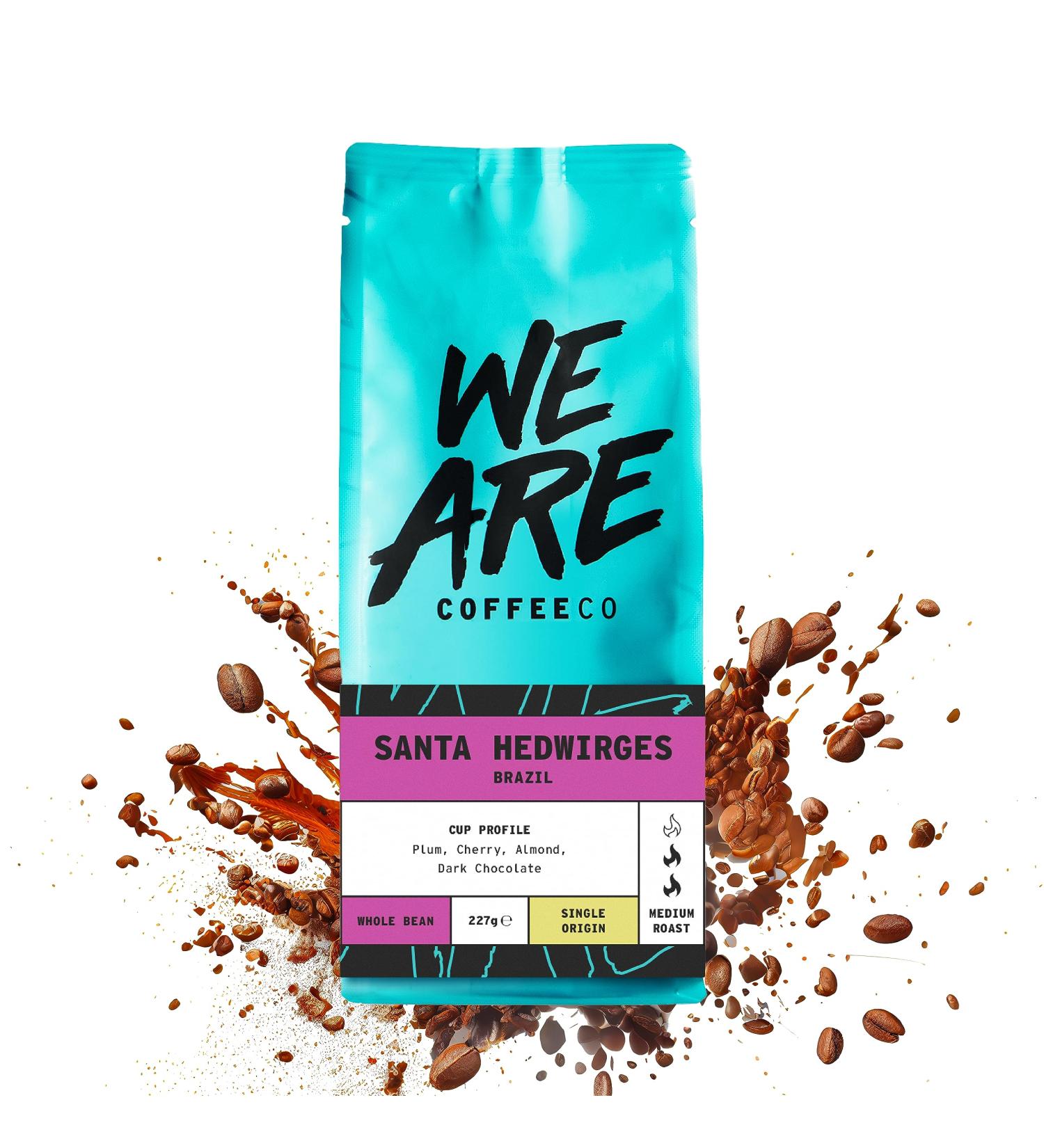 Coffee Beans 227g Bag Whole Bean Coffee Brazilian Coffee Beans Chocolate Nuts & Fruits Notes 100% Arabica Medium Roast Speciality Freshly Roasted Single Origin (We Are Coffee Co) Whole Bean 227 g (Pack of 1) - Buy Online on SooperMarket.com