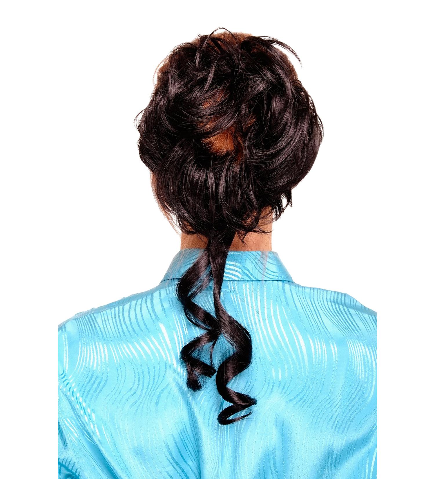 WIG ME UP YZF-3072HT-1 Curly Voluminous Hairpiece with Comb - Black Baroque Style for International Shipping - Buy Online on SooperMarket.com
