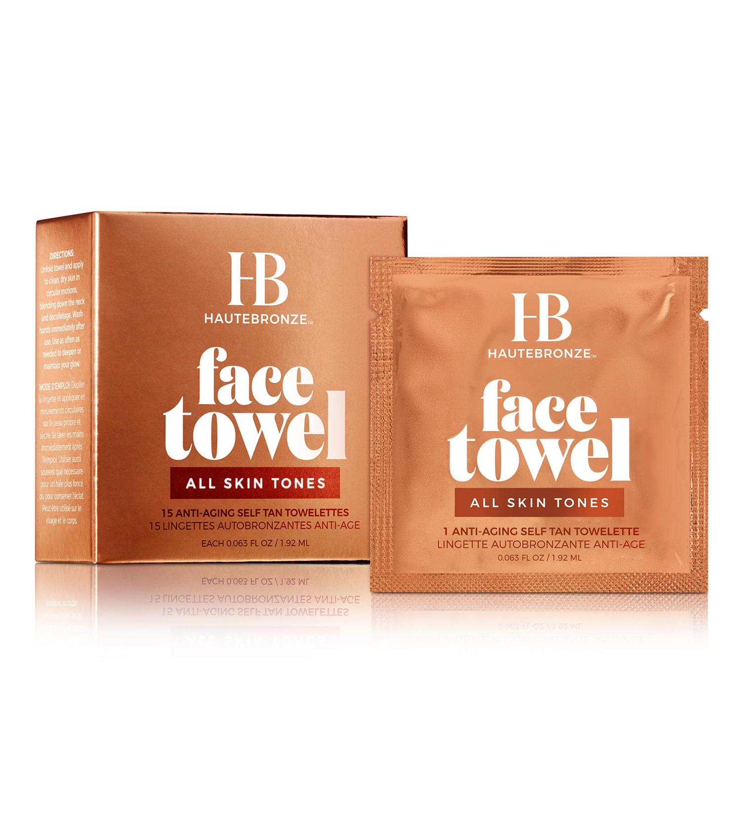Face Tan Towels - Fair to Dark Skin Tones - Self Tanning Wipes 15 pack for a Flawless Sunless Glow - Buy Online on SooperMarket.com