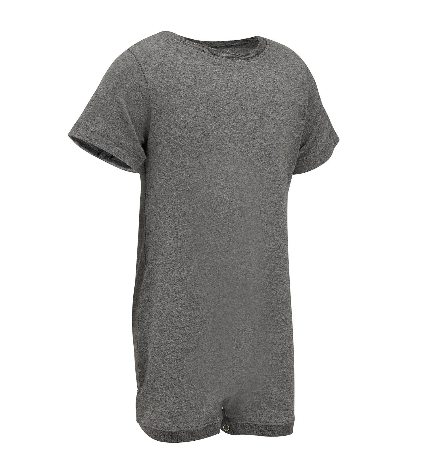 Kaycey Special Needs Popper Vest Short Sleeve Bodysuit 11-12 Years Grey | Adaptive Clothing for Children | Supersoft Cotton Elastane Fabric - Buy Online on SooperMarket.com