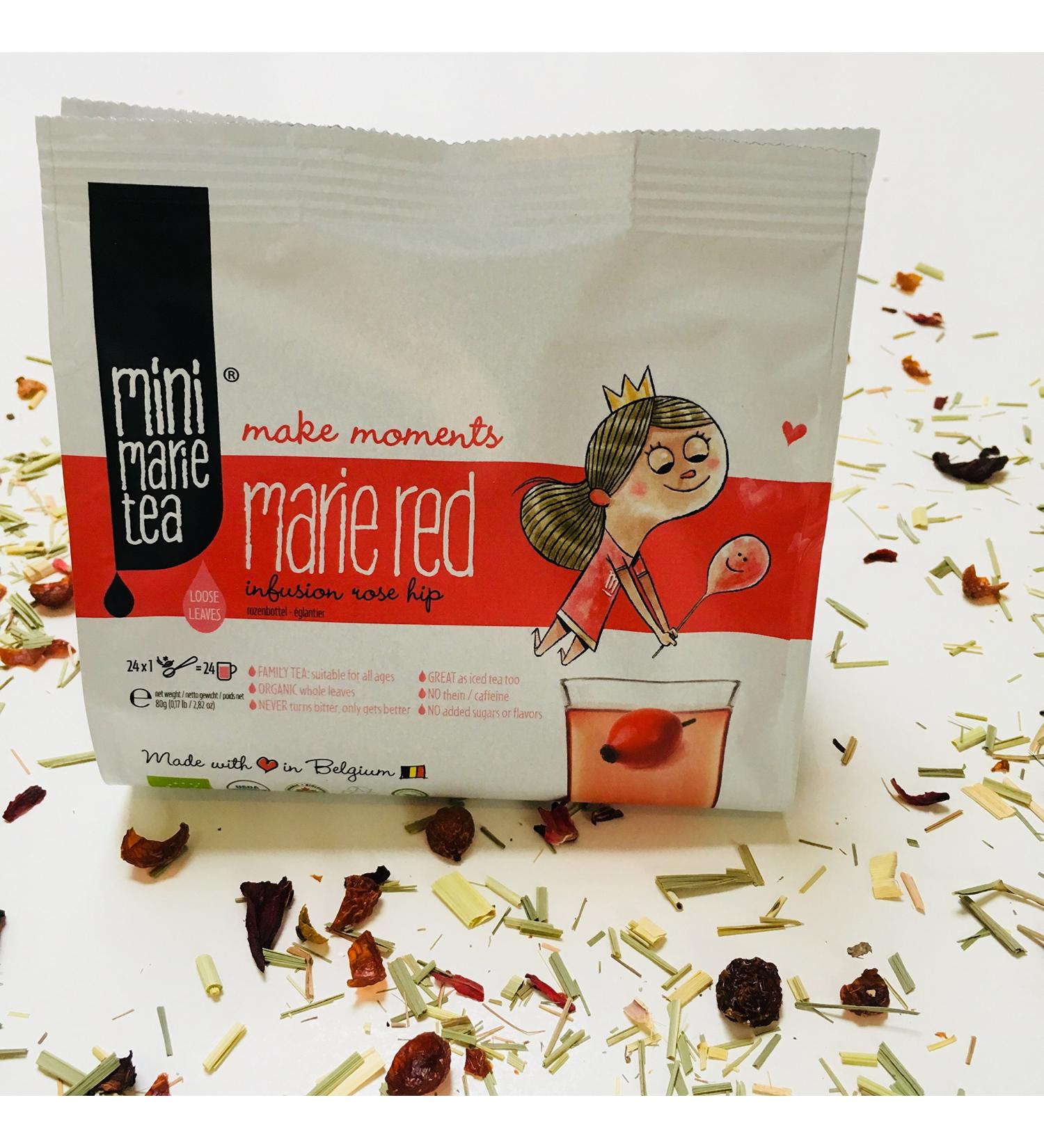 MiniMarieTea RED loose leaves 100% organic tea great for families and kids - Buy Online on SooperMarket.com
