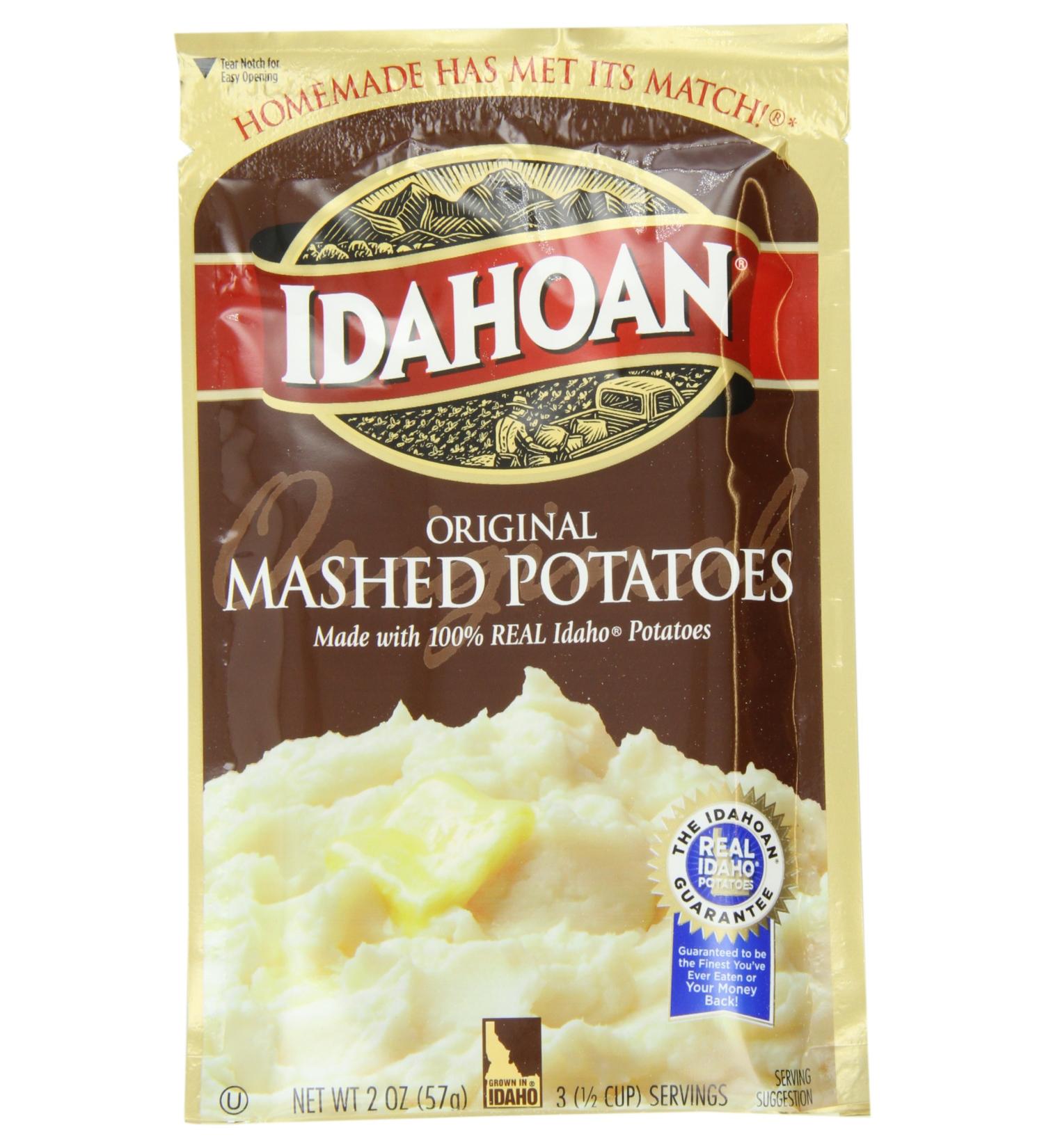 Idahoan Mashed Potatoes Original 2 Ounce (Pack of 24) - Buy Online on SooperMarket.com
