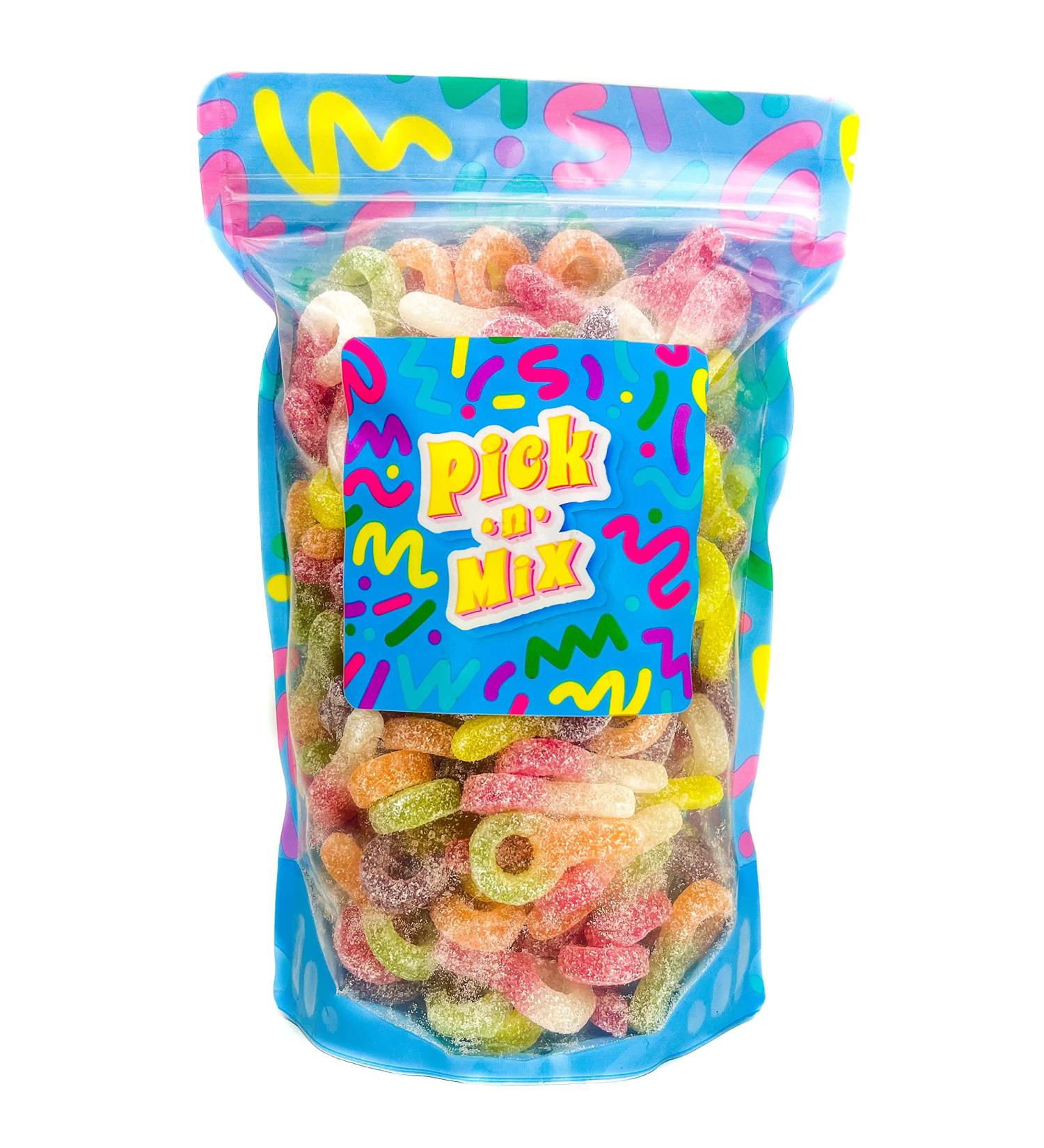 Sour Dummies Fizzy Dummy Gums Fruit Flavour Multicolour Fizzy Pick n Mix Sweets Sweet Treat Gifting Co.
