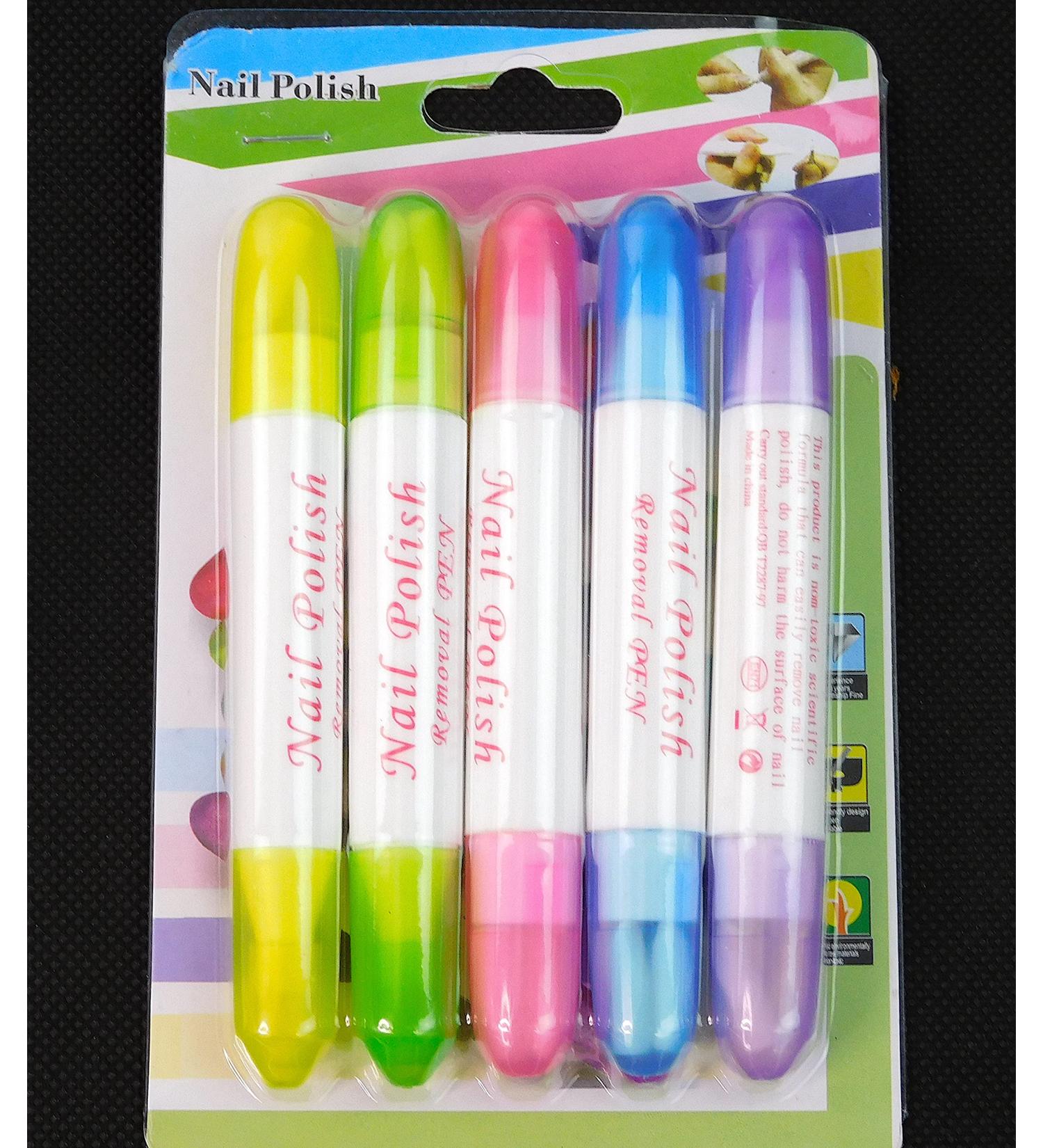Precision Nail Polish Corrector Pen 5 Pieces