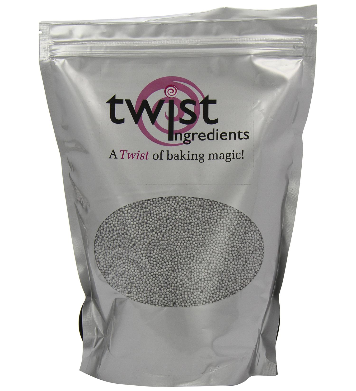 Twist Ingredients Silver Hundreds and Thousands 1 kg - Buy Online on SooperMarket.com
