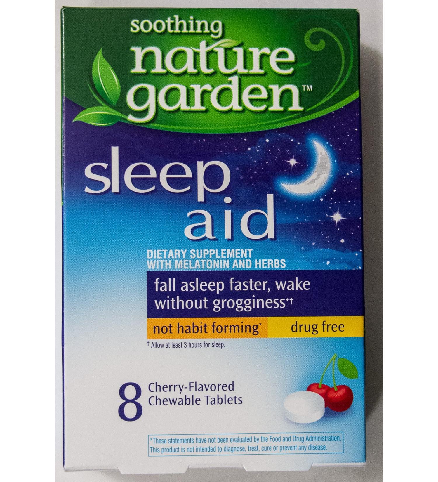 Soothing Nature Garden Sleep Aid Remedy (4 Boxes - Total 32 Cherry Tablets)