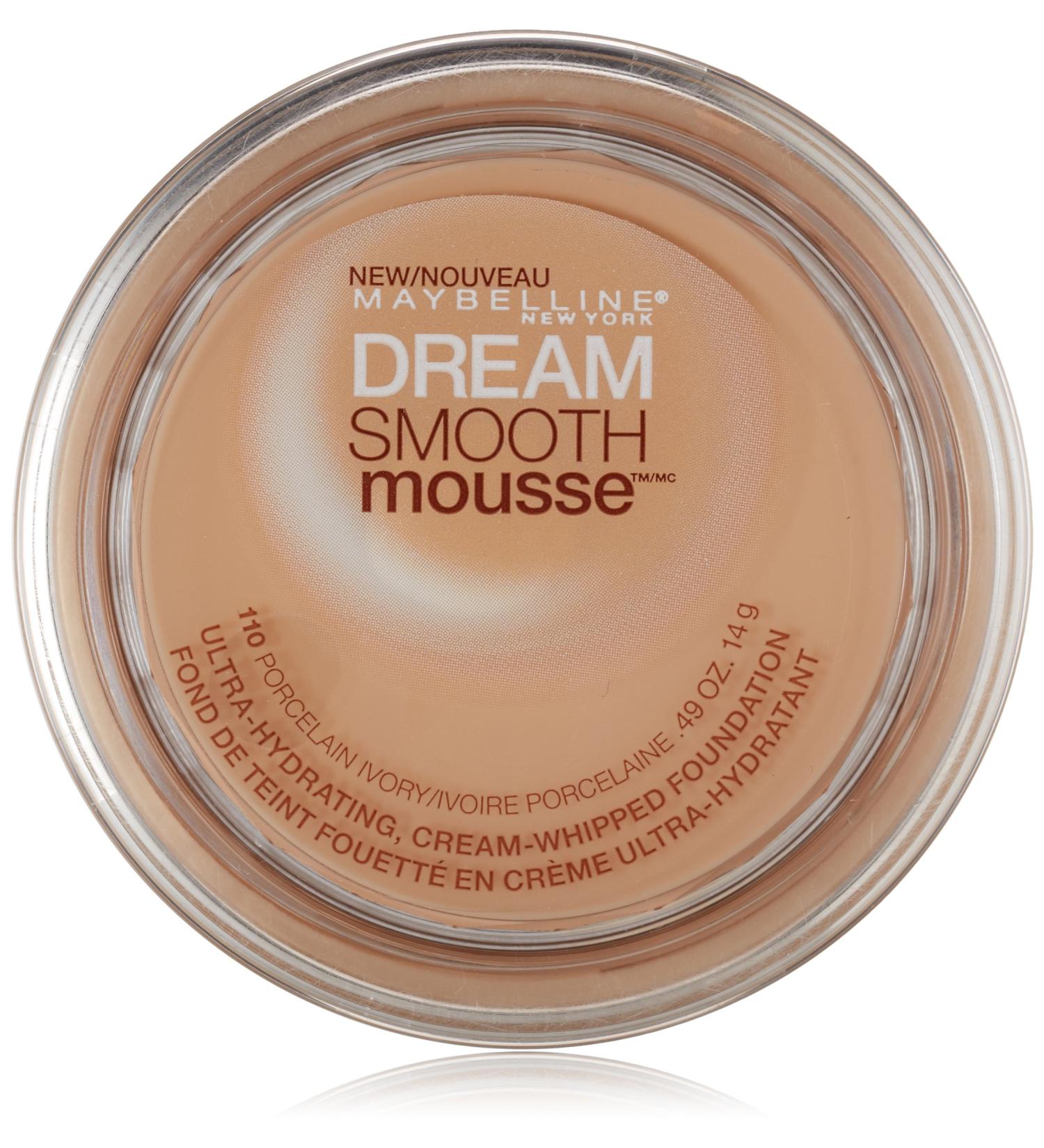 Maybelline New York Dream Smooth Mousse Foundation, Porcelain Ivory, 0.49 oz - Buy Online on SooperMarket.com