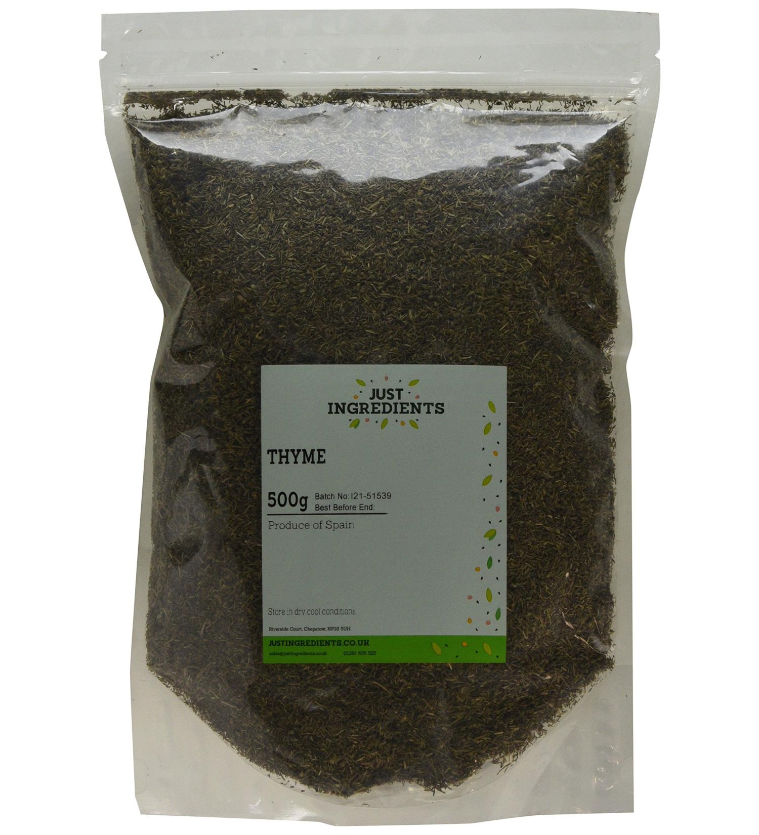 JustIngredients Premier Thyme 500 g - Buy Online on SooperMarket.com