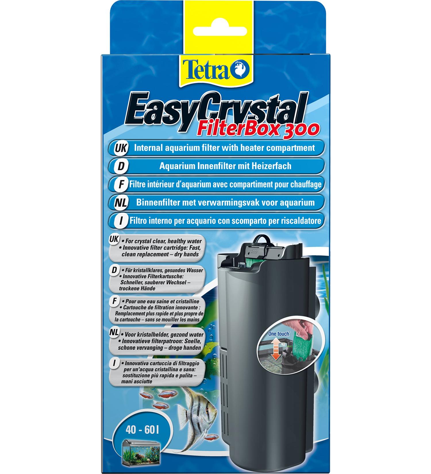 Tetra EasyCrystal Aquarium Filterbox 300 - Premium Filter for 40-60L Aquariums | Crystal-Clear Water & Easy Maintenance - Buy Online on SooperMarket.com