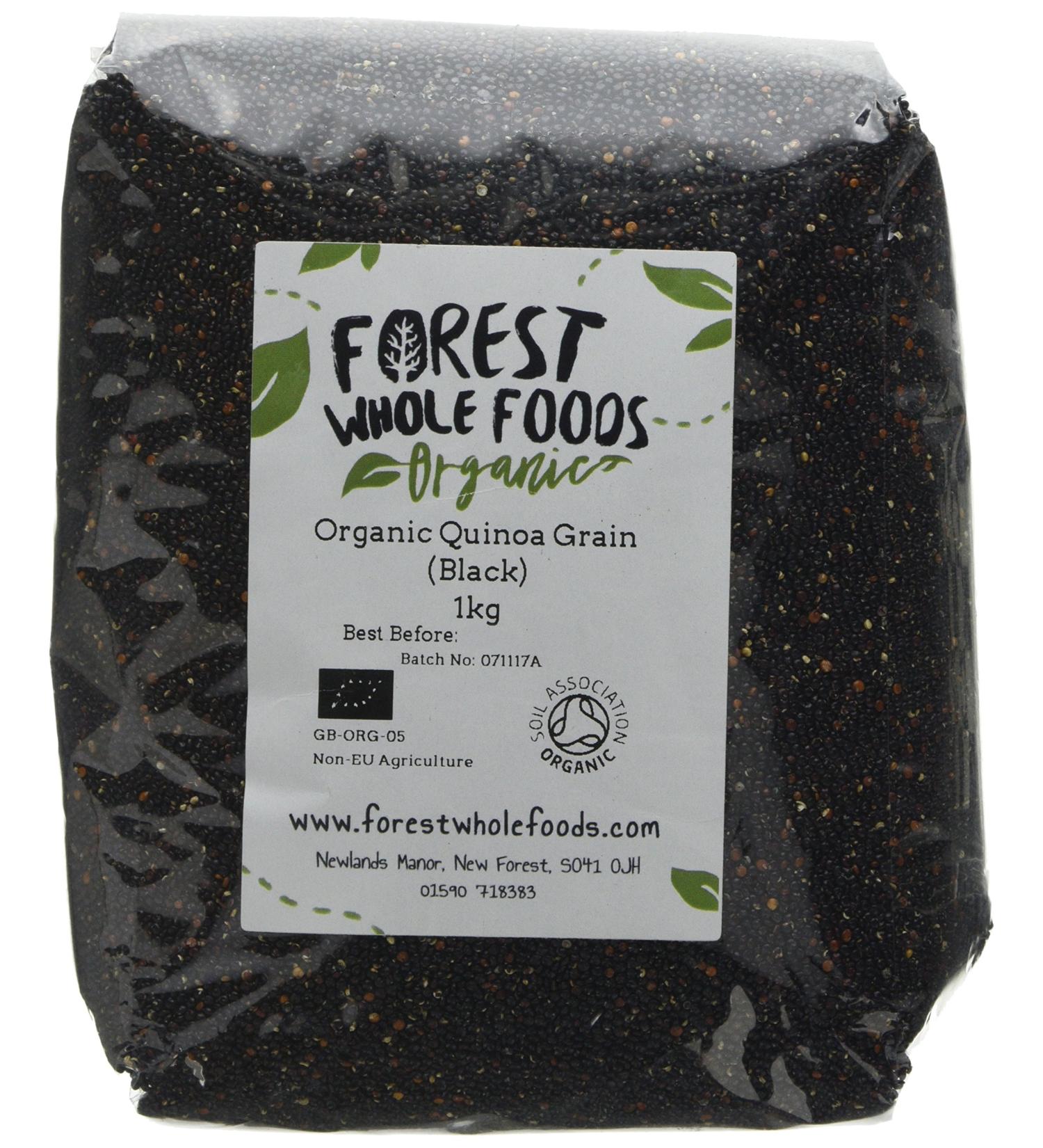 Forest Whole Foods Organic - Organic Black Quinoa (1kg) - Buy Online on SooperMarket.com