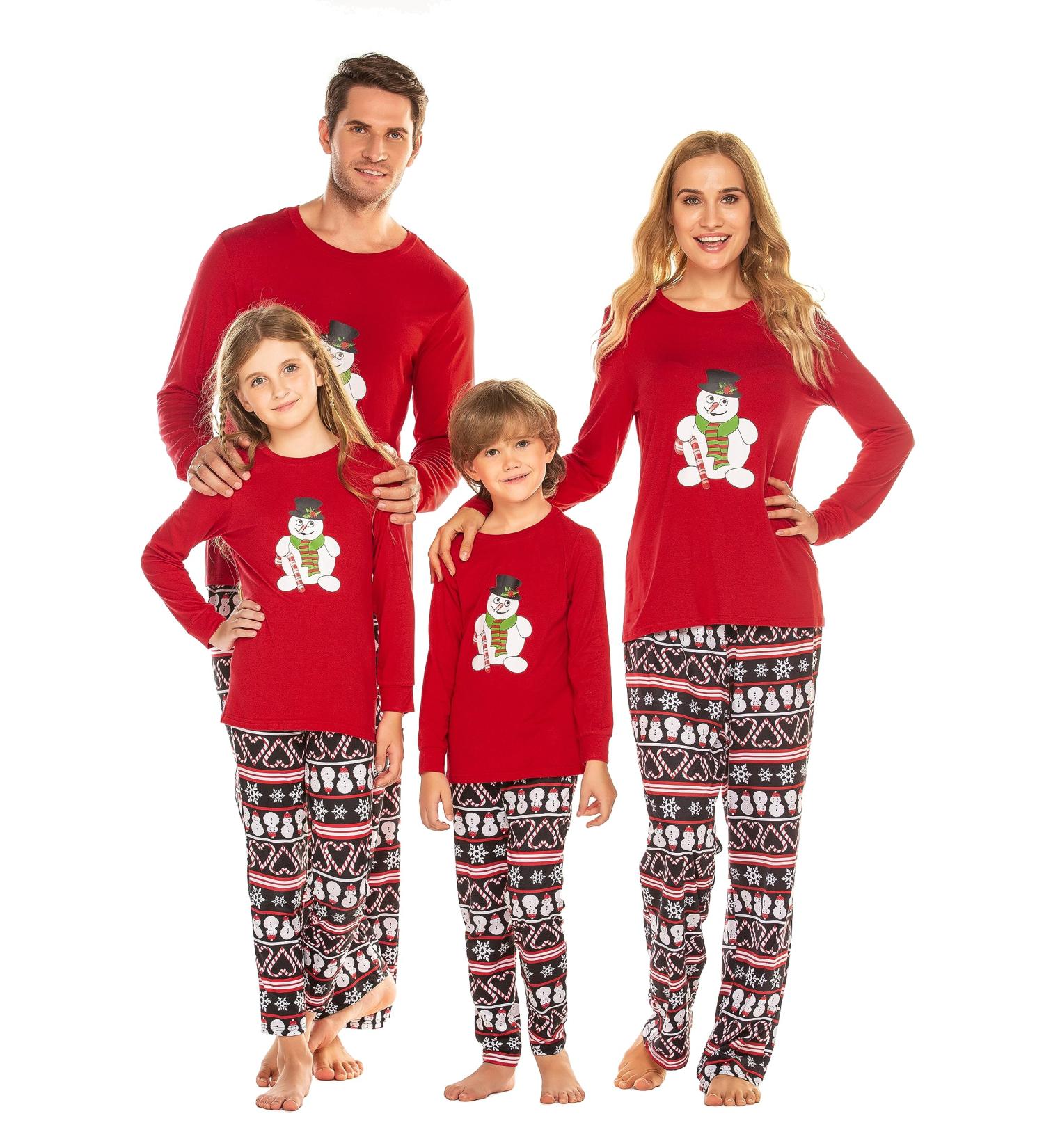 Ekouaer Christmas Family Pajamas Set - Red - Men, Women, Kids - Buy Online on SooperMarket.com