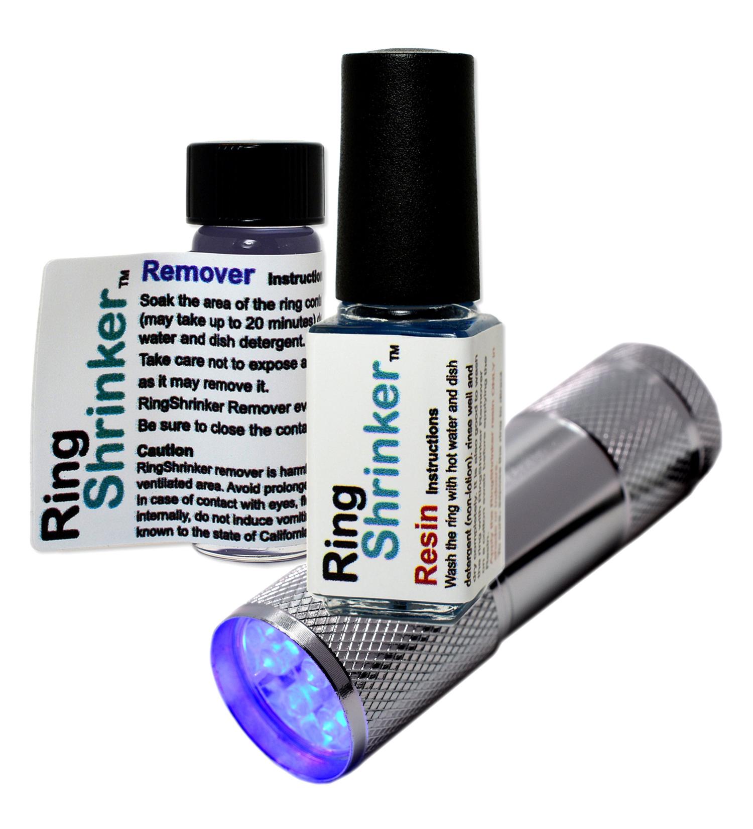 RingShrinker: Adjustable Ring Size Reducer & Guard with UV Flashlight - Buy Online on SooperMarket.com