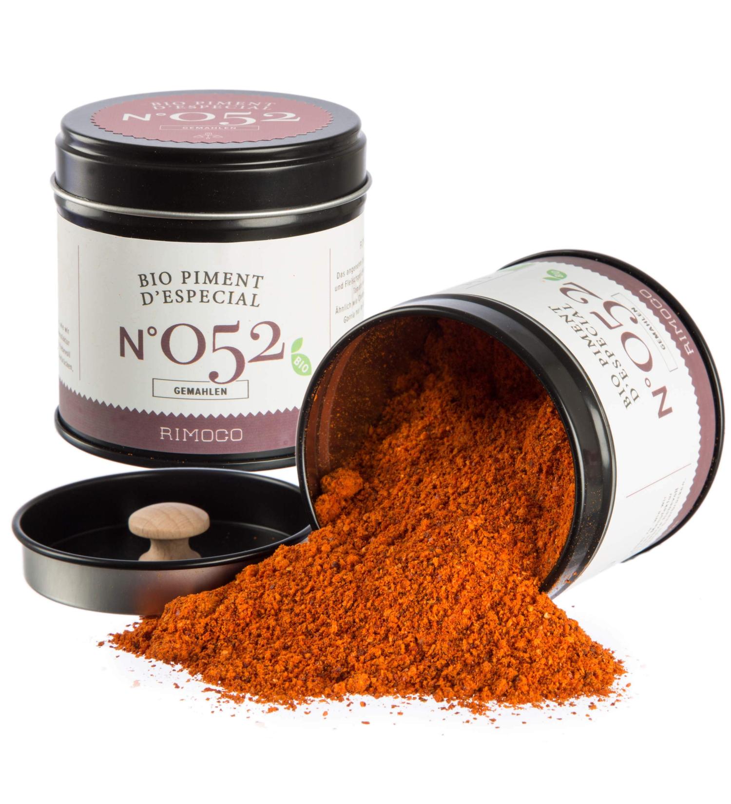Buy Rimoco N 052 Organic Chili Powder Authentic Basque Spice Fruity & Mildly Piquant 70g Elegant Jar | DE- KO-007 - Buy Online on SooperMarket.com