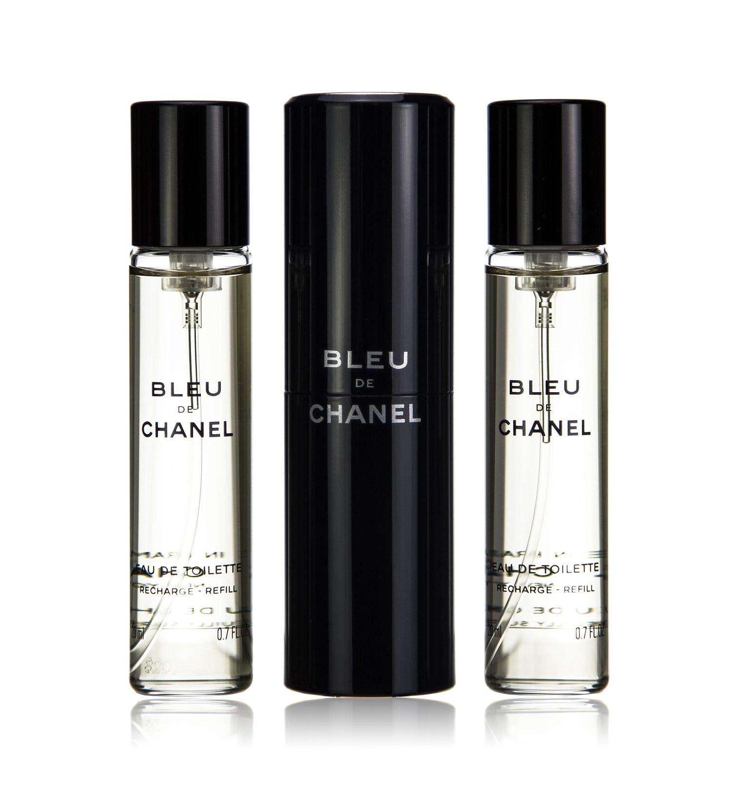 Chanel Bleu De Chanel Eau De Toilette Travel Spray & Two Refills - 3x20ml/0.7oz - Buy Online on SooperMarket.com