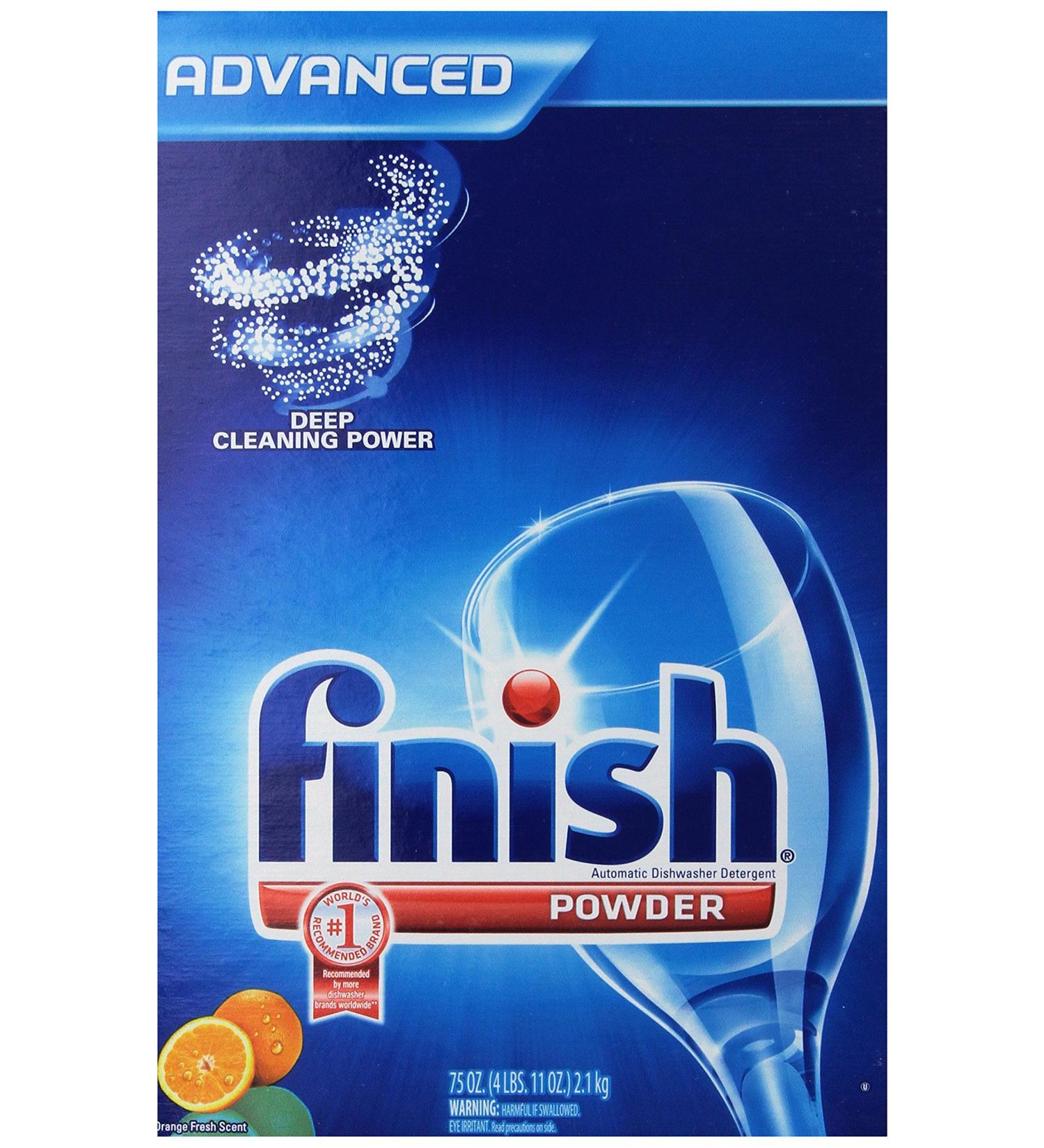 Finish Powder Automatic Dishwasher Detergent Orange Fresh Scent 75 Ounces (Pack of 6) - Buy Online on SooperMarket.com