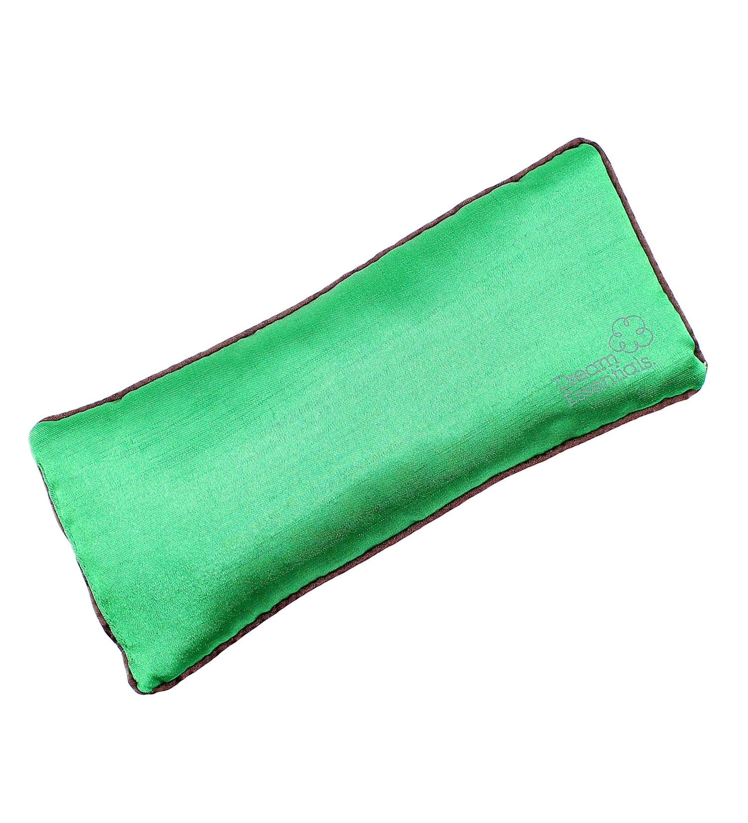 Dream Essentials Lavender & Flax Filled Eye Pillow - Forest Green | Relaxation and Sleep Aid - Buy Online on SooperMarket.com
