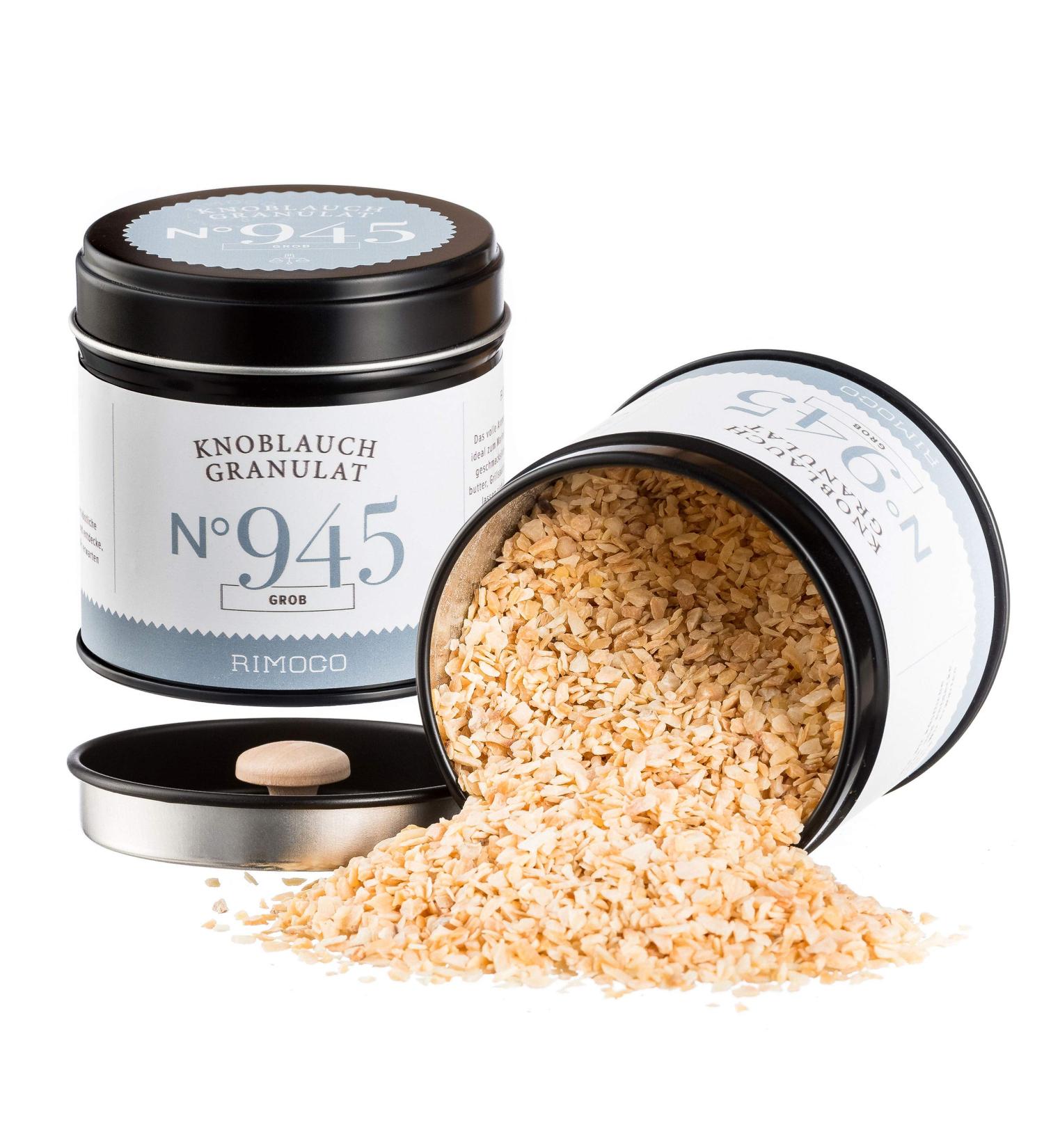 Buy Rimoco Organic Garlic Granulate n 945 - Dried Garlic Flakes in Elegant Spice Jar | Hearty Aroma | 80g | International Shipping Available - Buy Online on SooperMarket.com