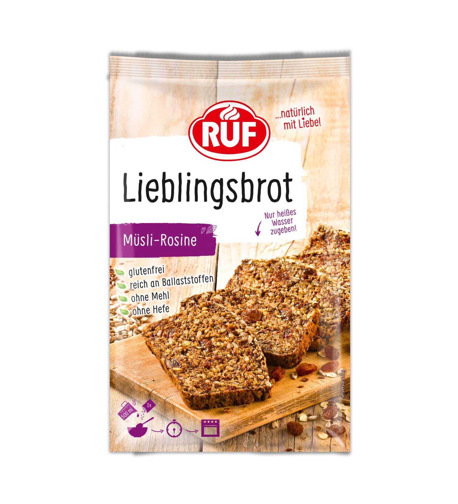 Buy Call Favorite Bread Muesli-Rosine - Gluten-Free Bread Baking Mix (600g) | Flour & Yeast Free Perfect for Home Baking - Buy Online on SooperMarket.com
